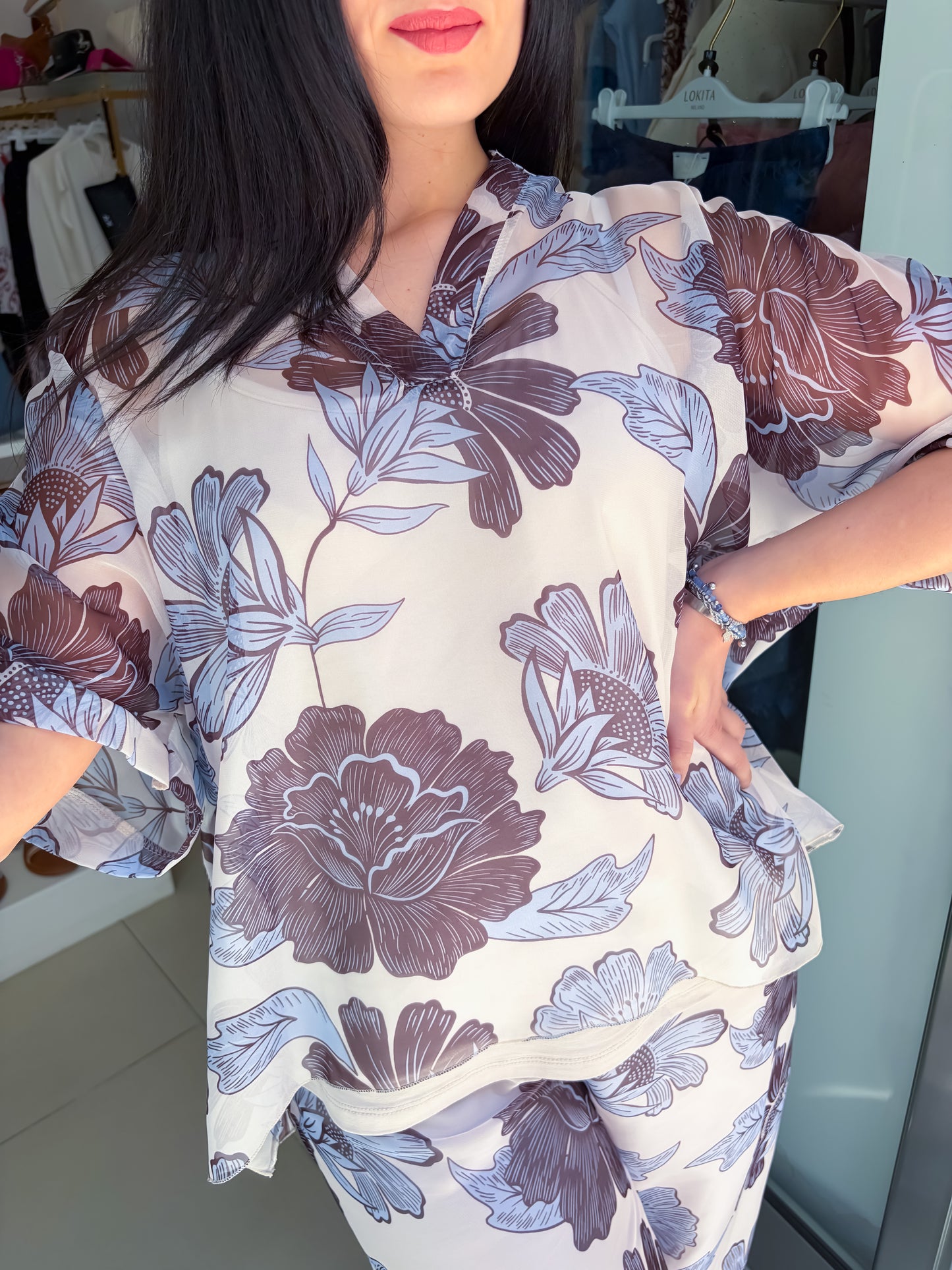Blusa fiori