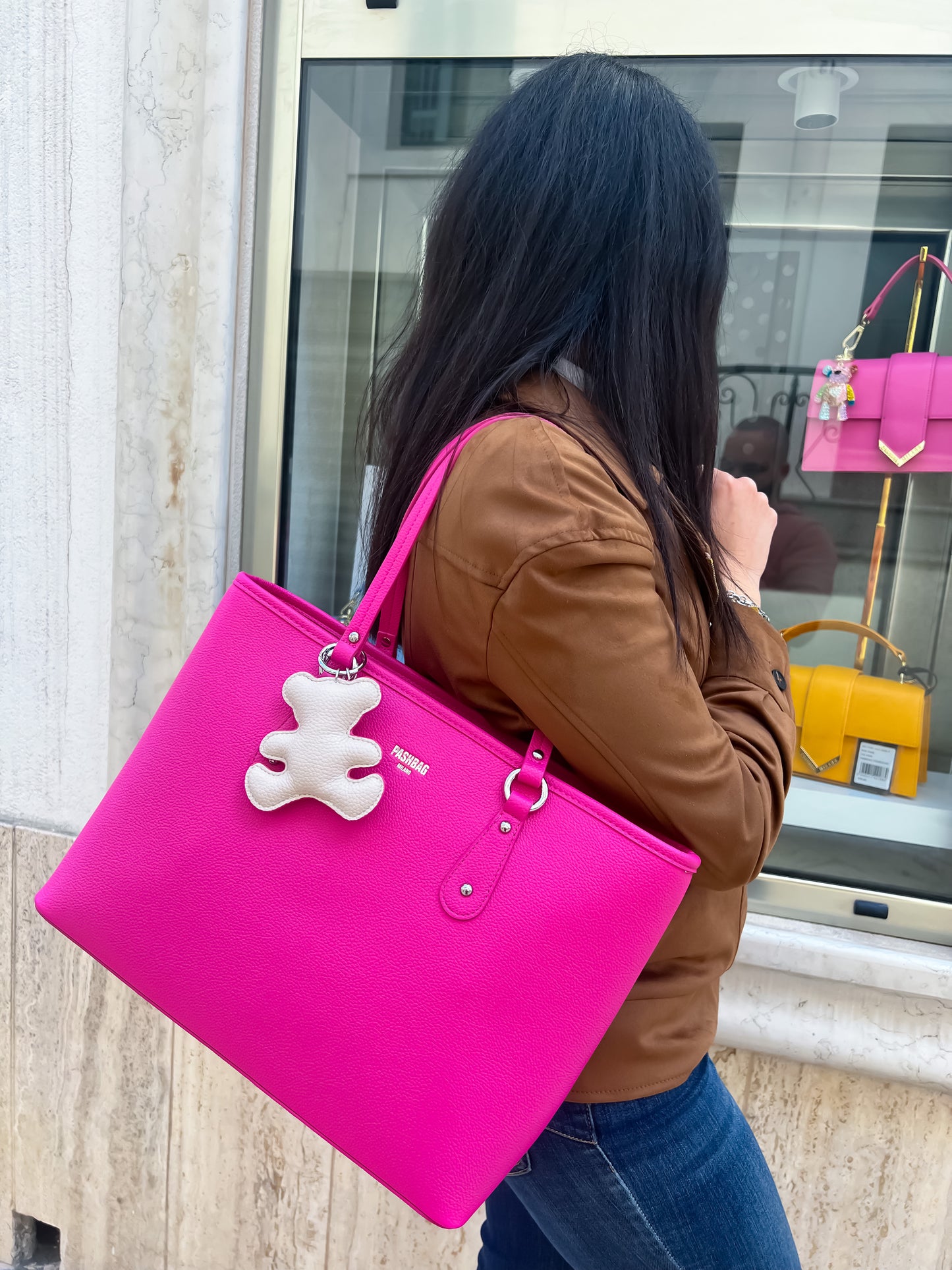 Shopping fucsia Pash Bag