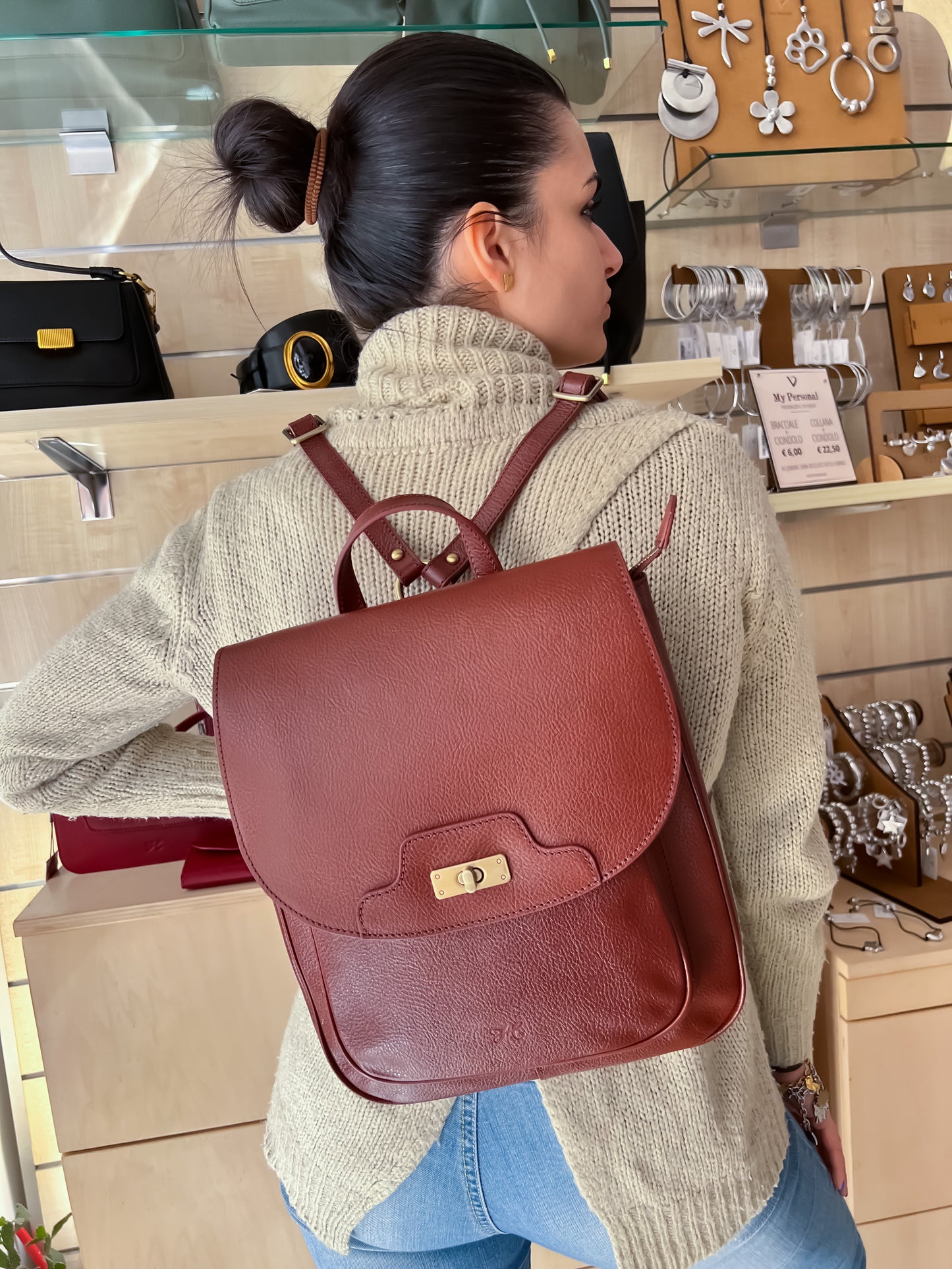 Zaino in Vera Pelle