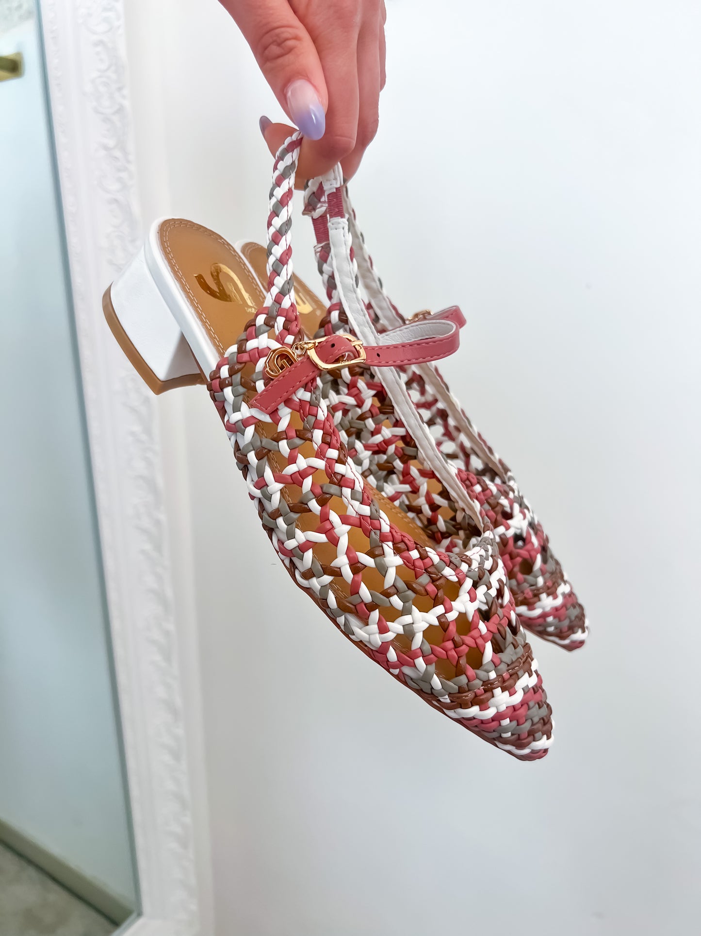 Ballerine tacco multicolor