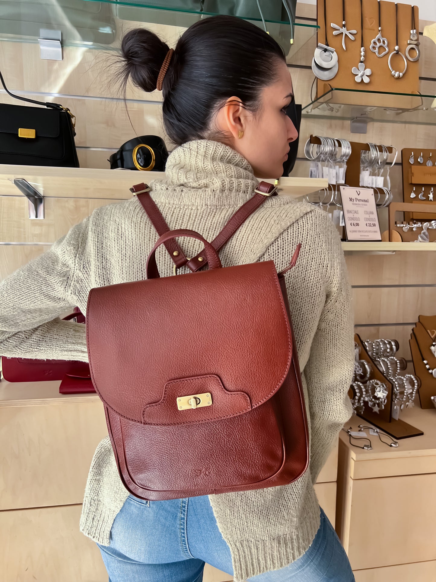Zaino in Vera Pelle