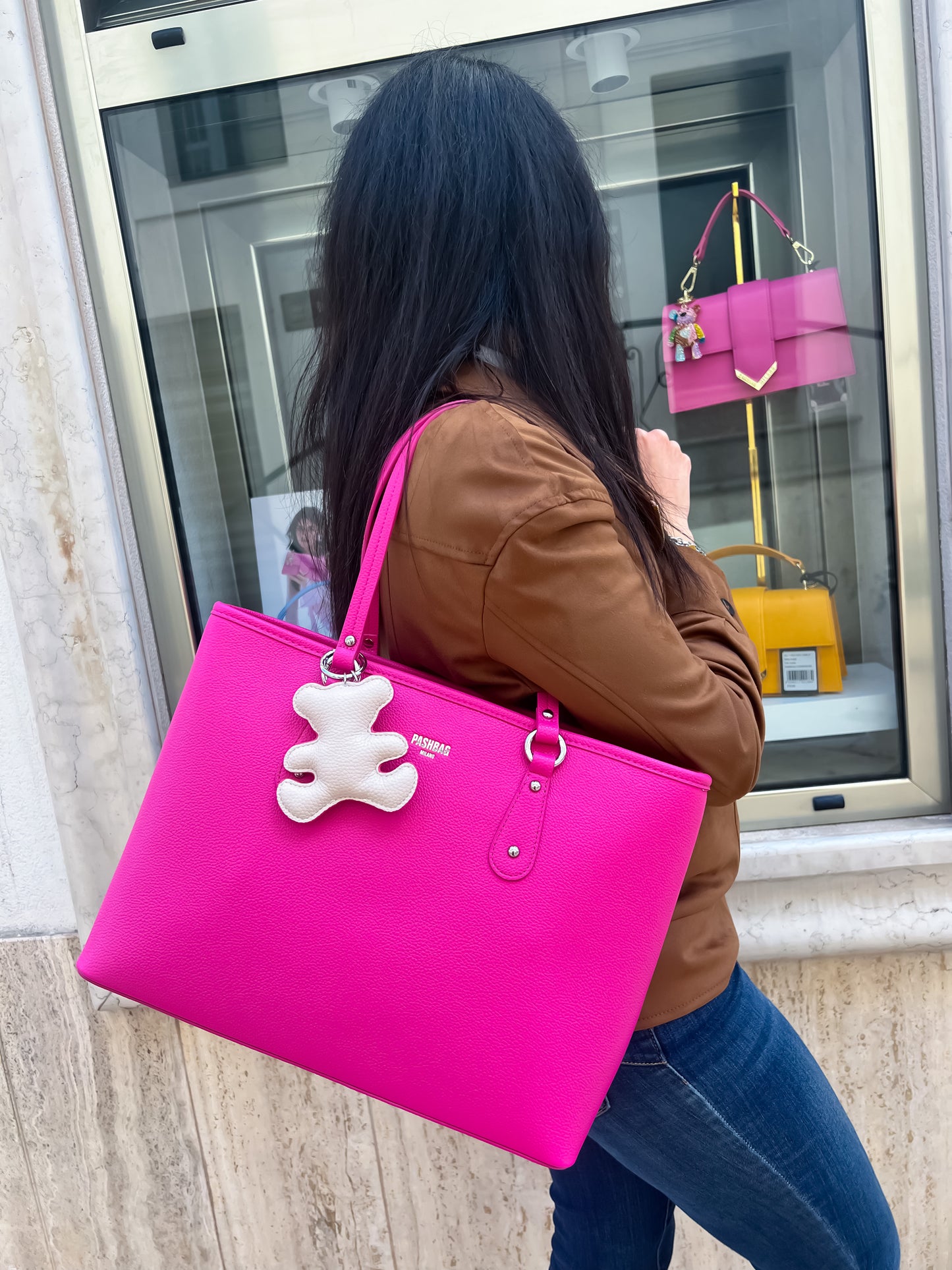 Shopping fucsia Pash Bag
