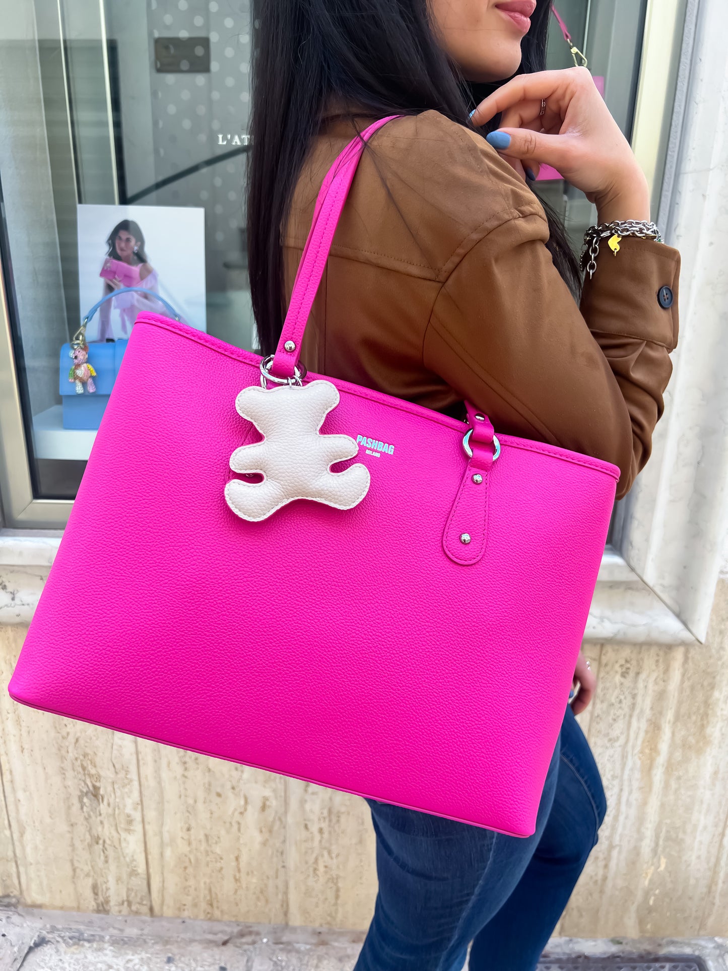 Shopping fucsia Pash Bag