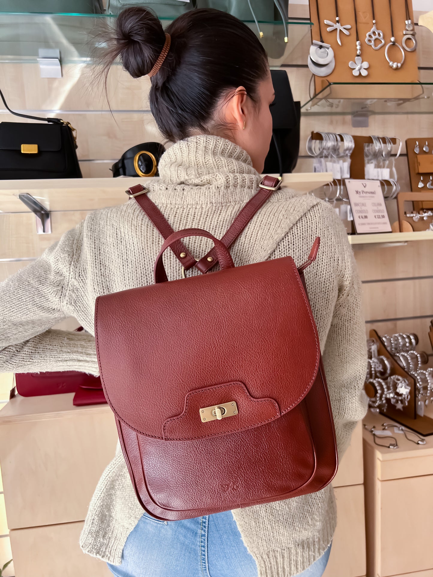 Zaino in Vera Pelle