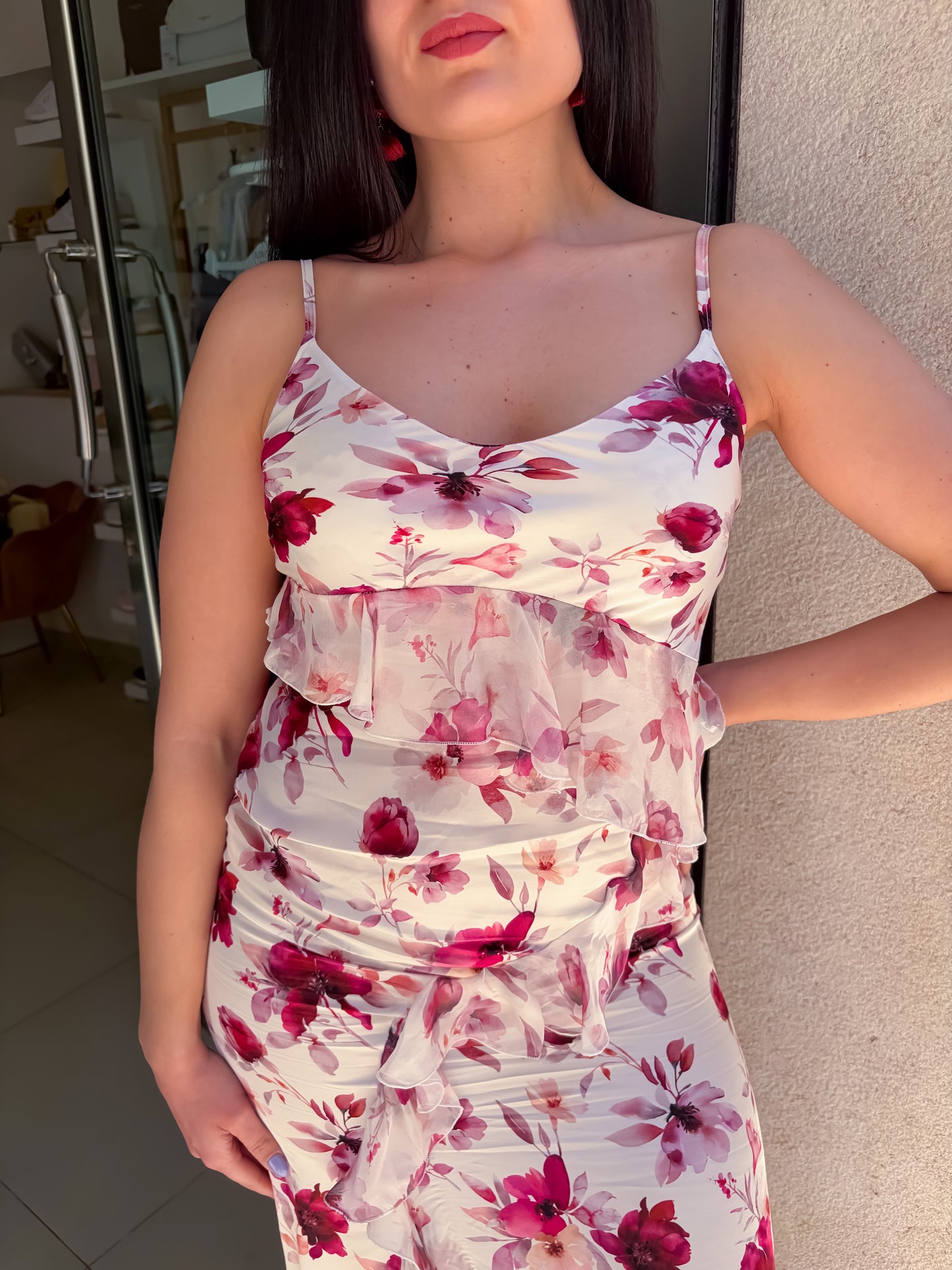 Abito lungo fiori