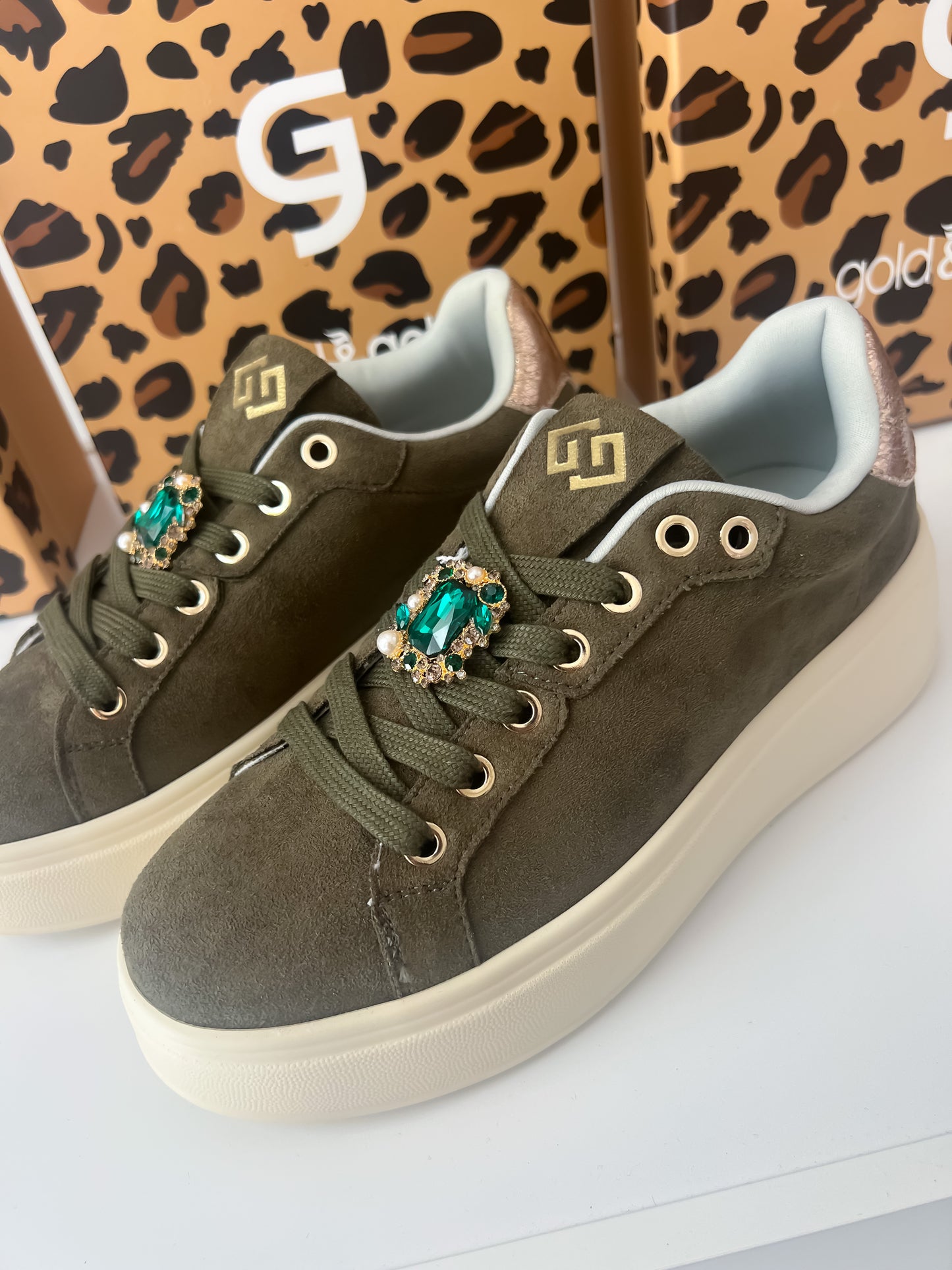 Sneakers camoscio