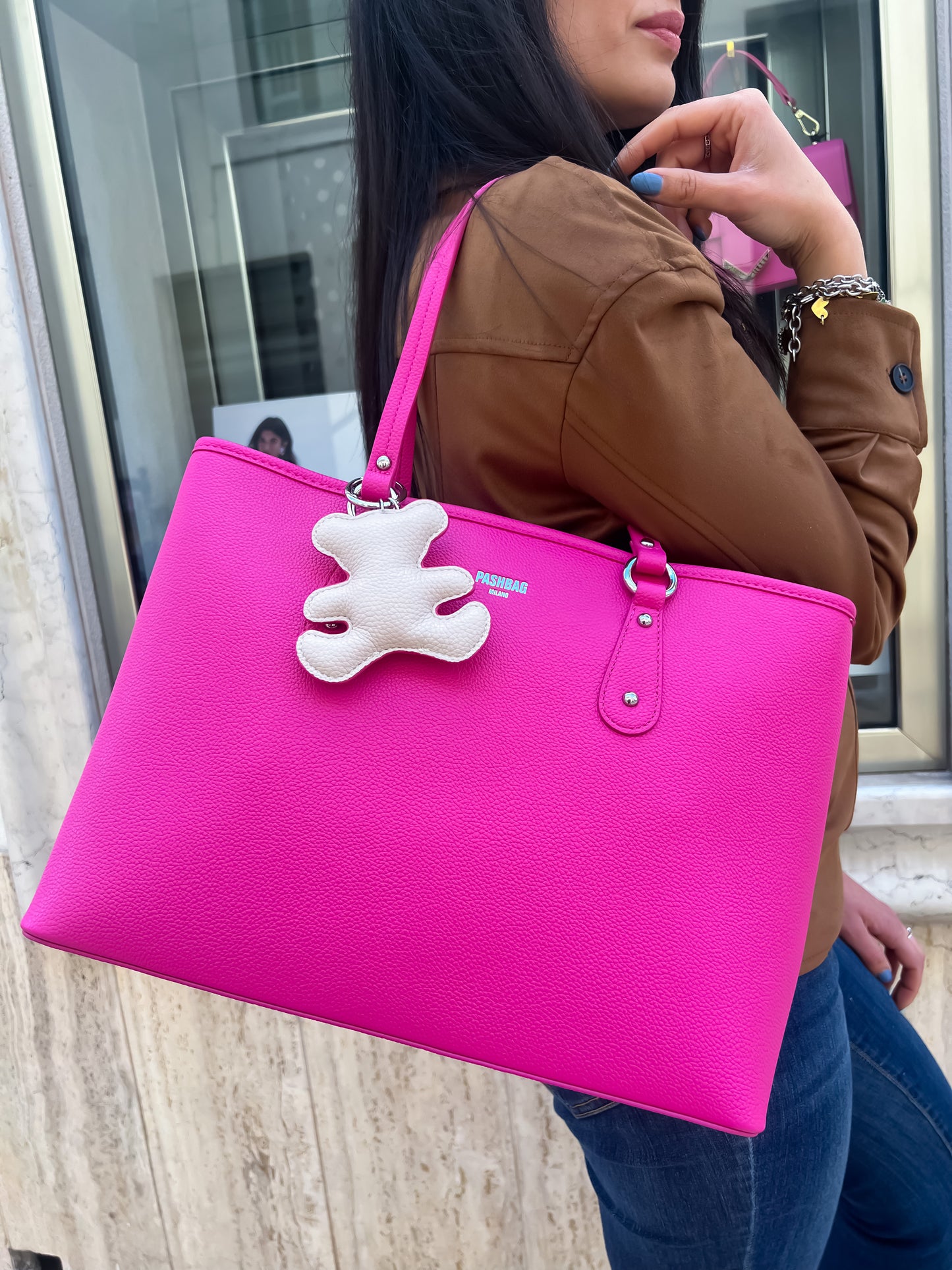 Shopping fucsia Pash Bag