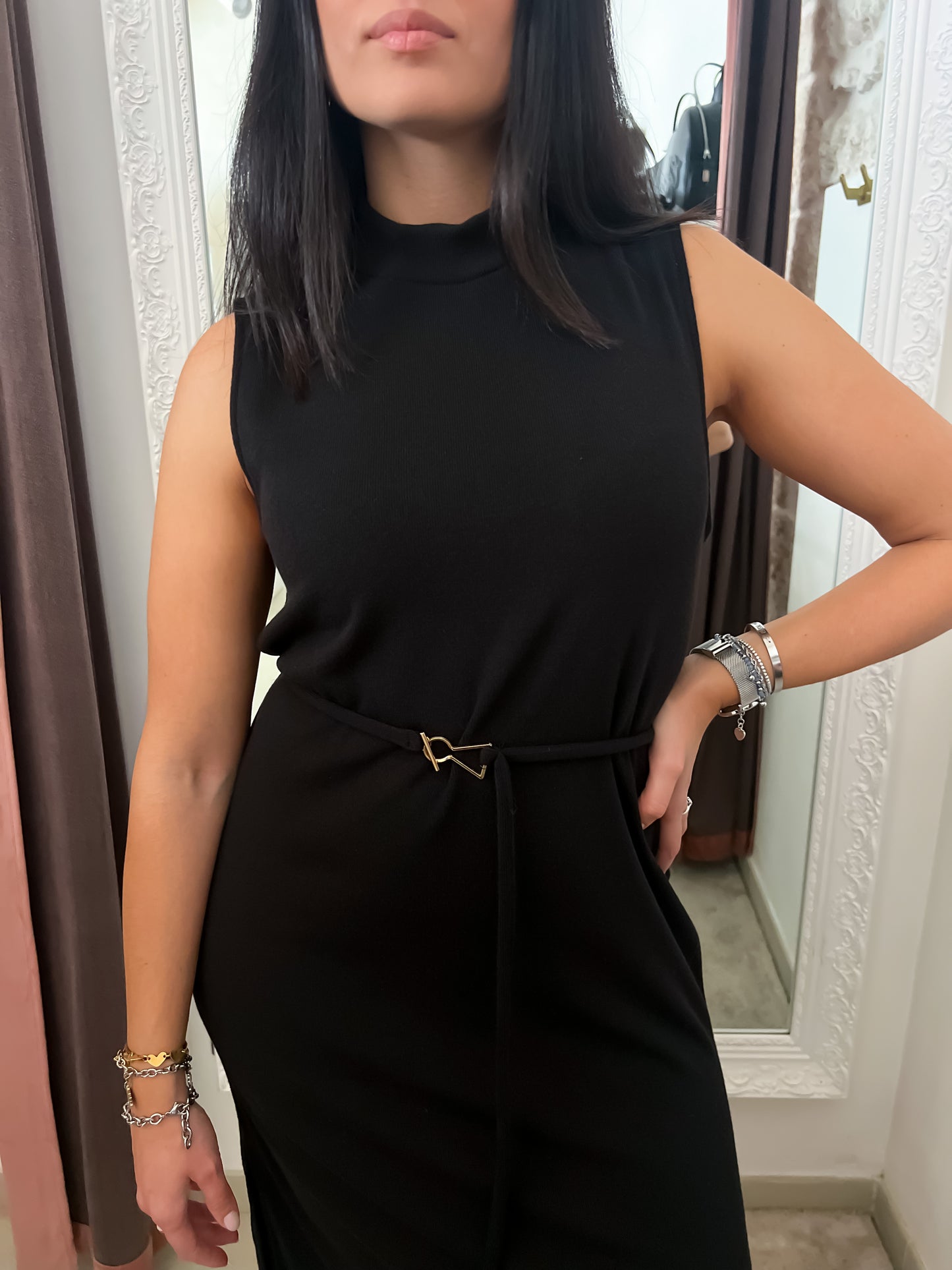 Abito longuette in maglia