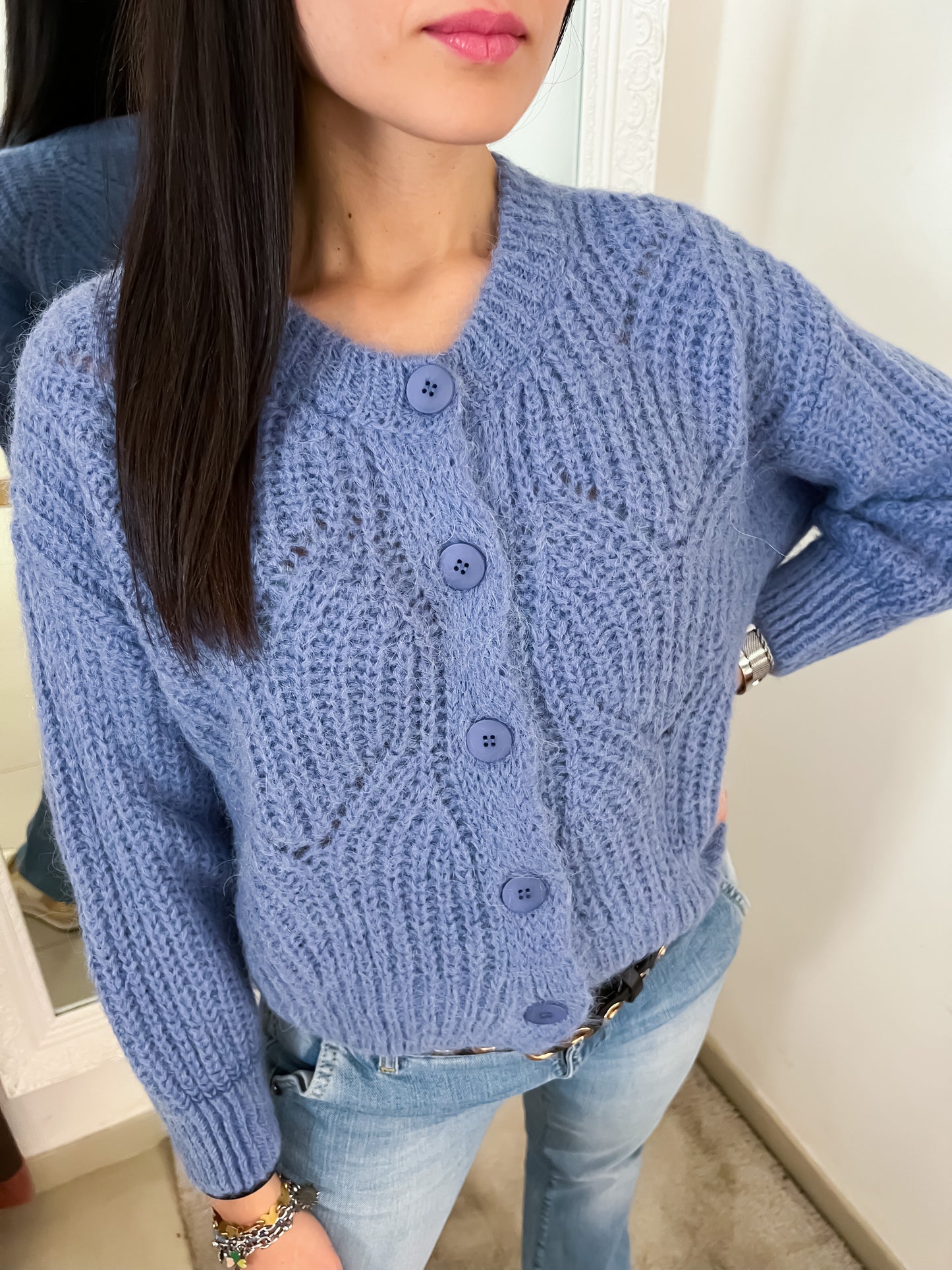 Cardigan celeste