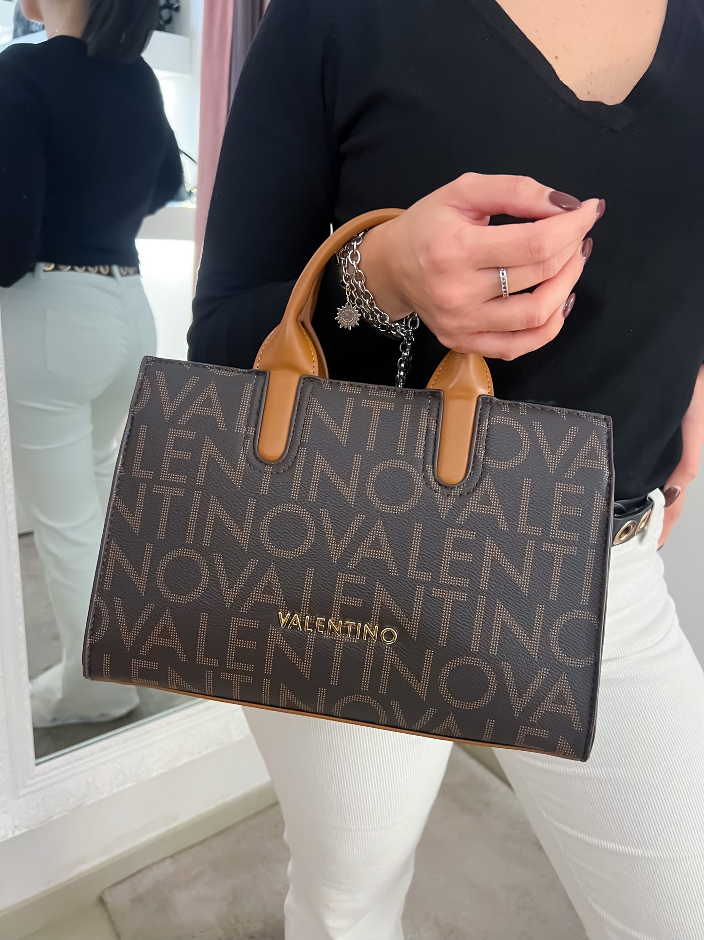 Borsa logo VALENTINO