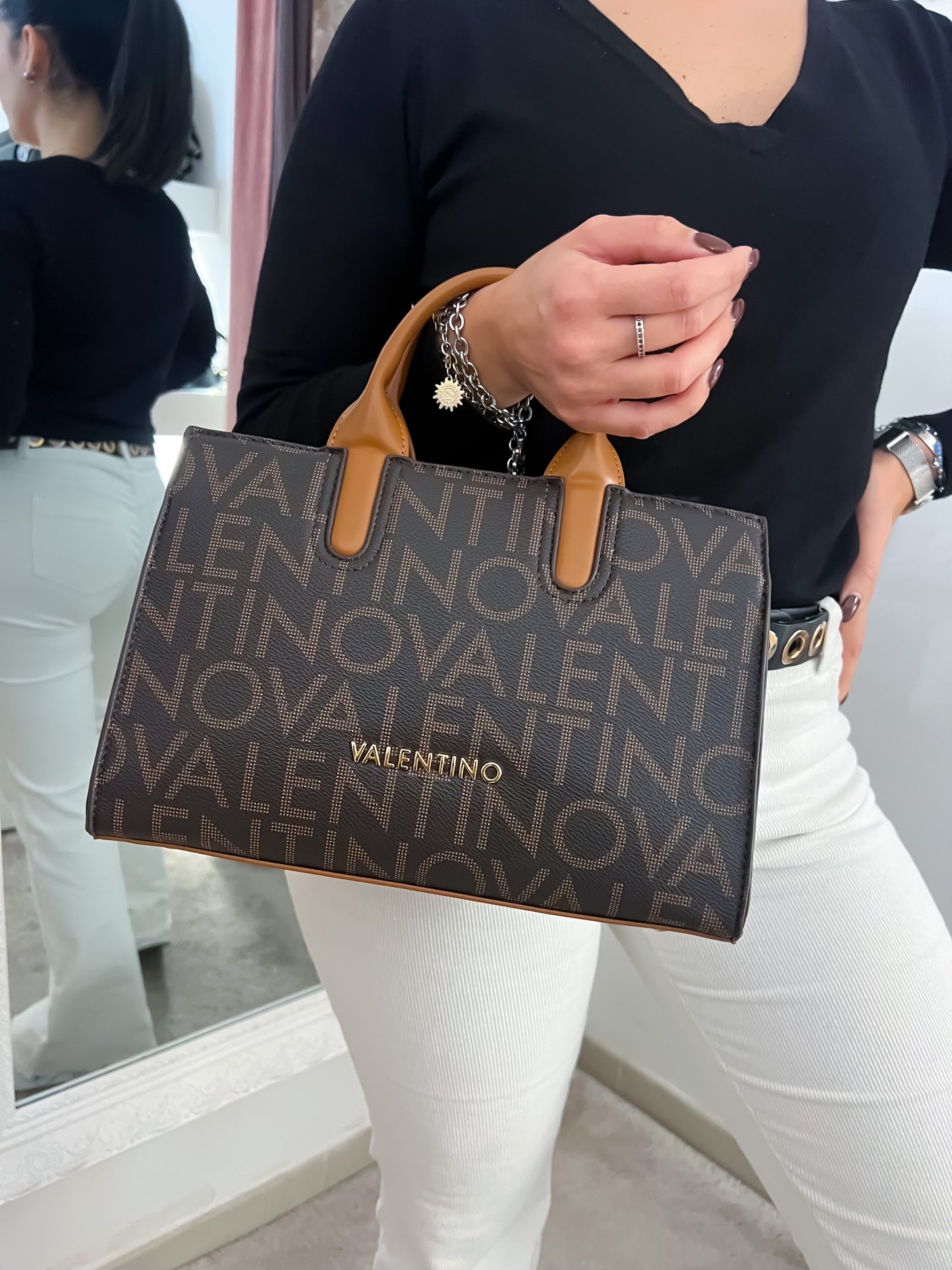 Borsa logo VALENTINO
