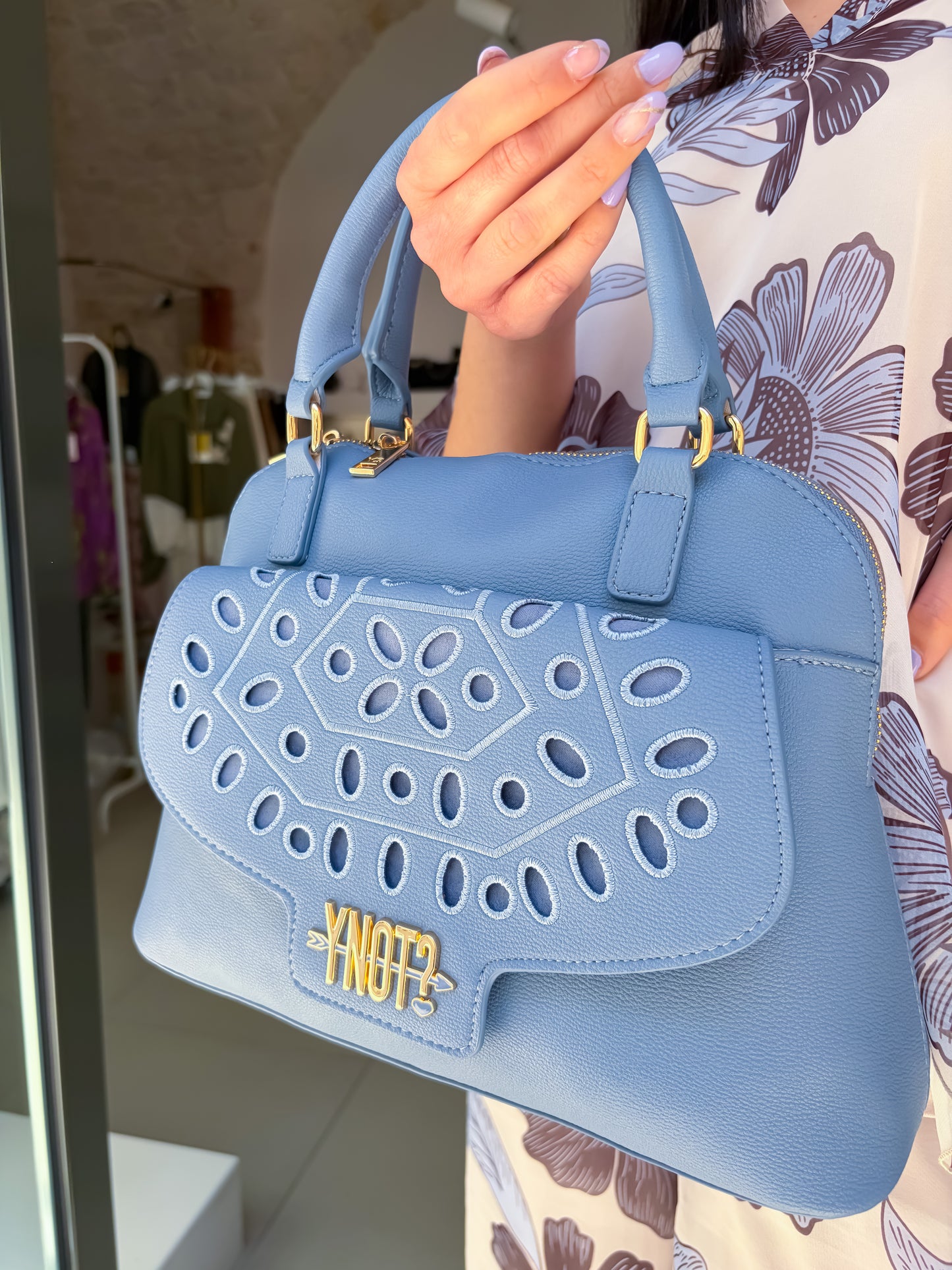 Borsa ricamo YNOT