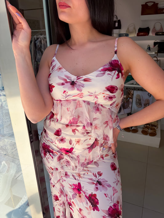 Abito lungo fiori