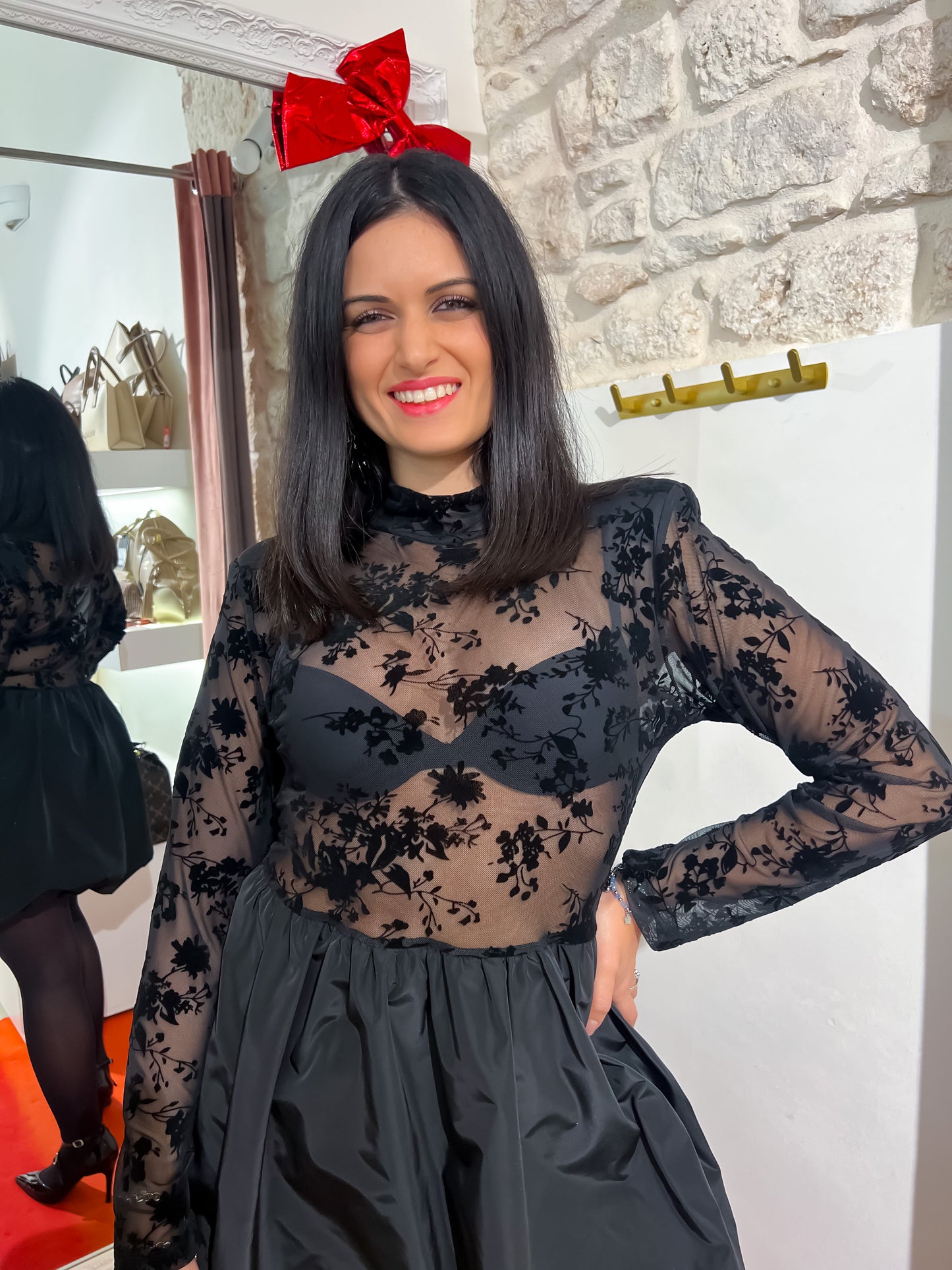 Abito macramè palloncino