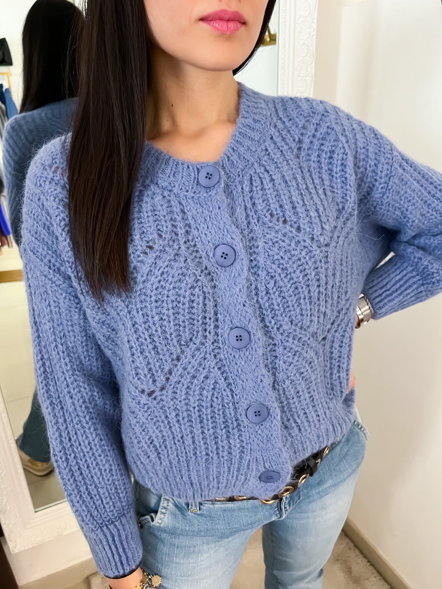 Cardigan celeste