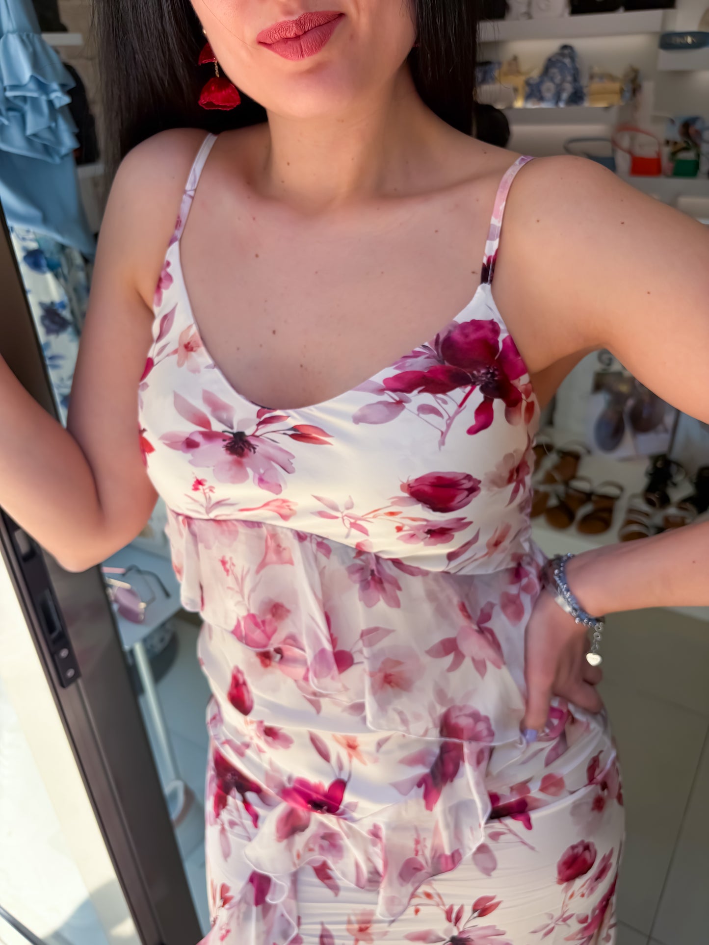 Abito lungo fiori