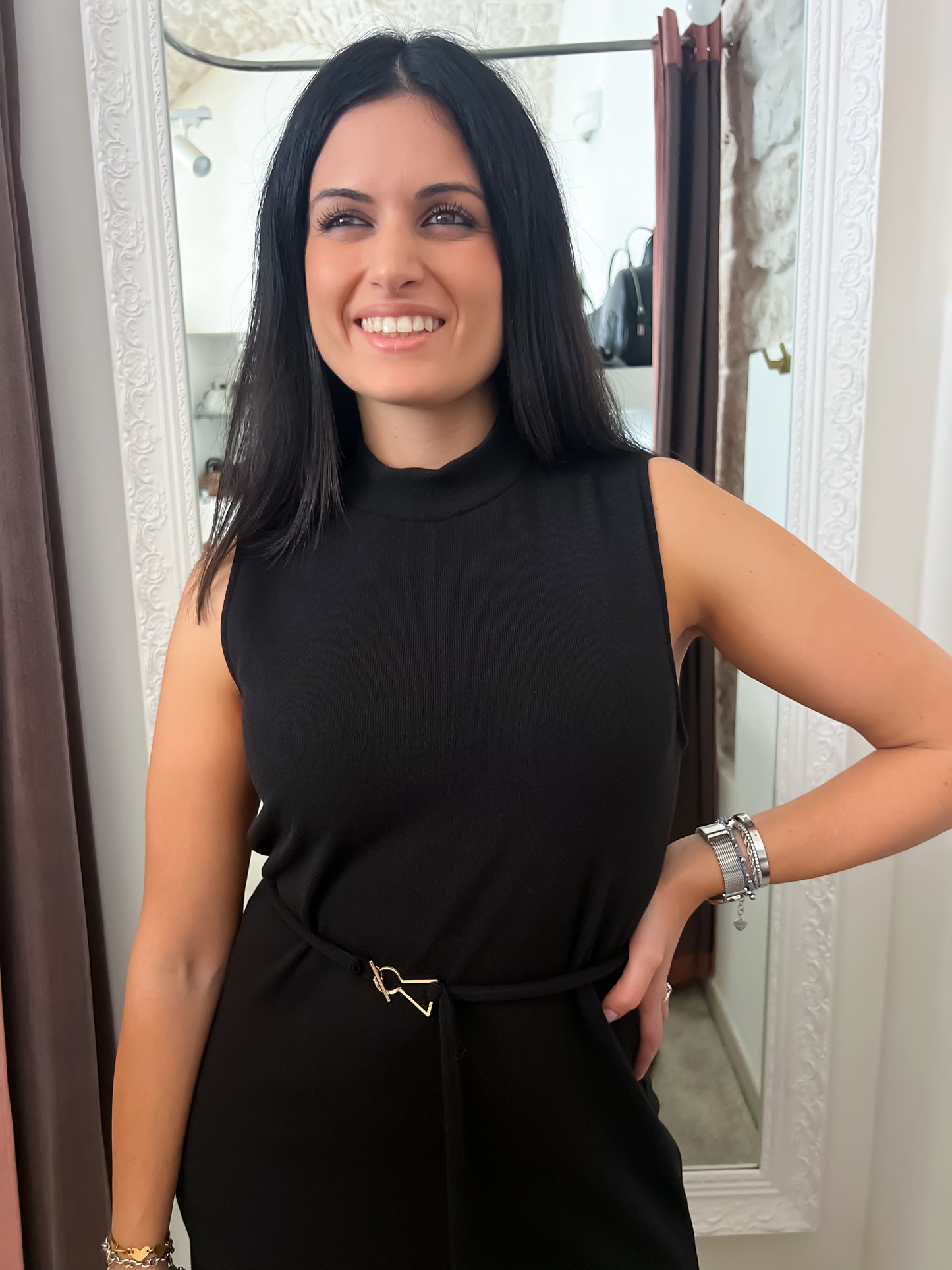 Abito longuette in maglia