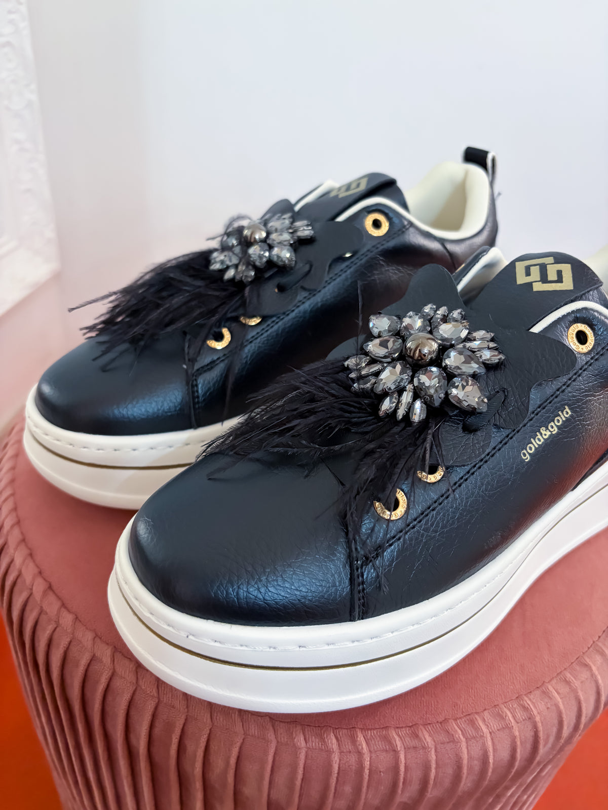 Sneakers piume GOLD & GOLD