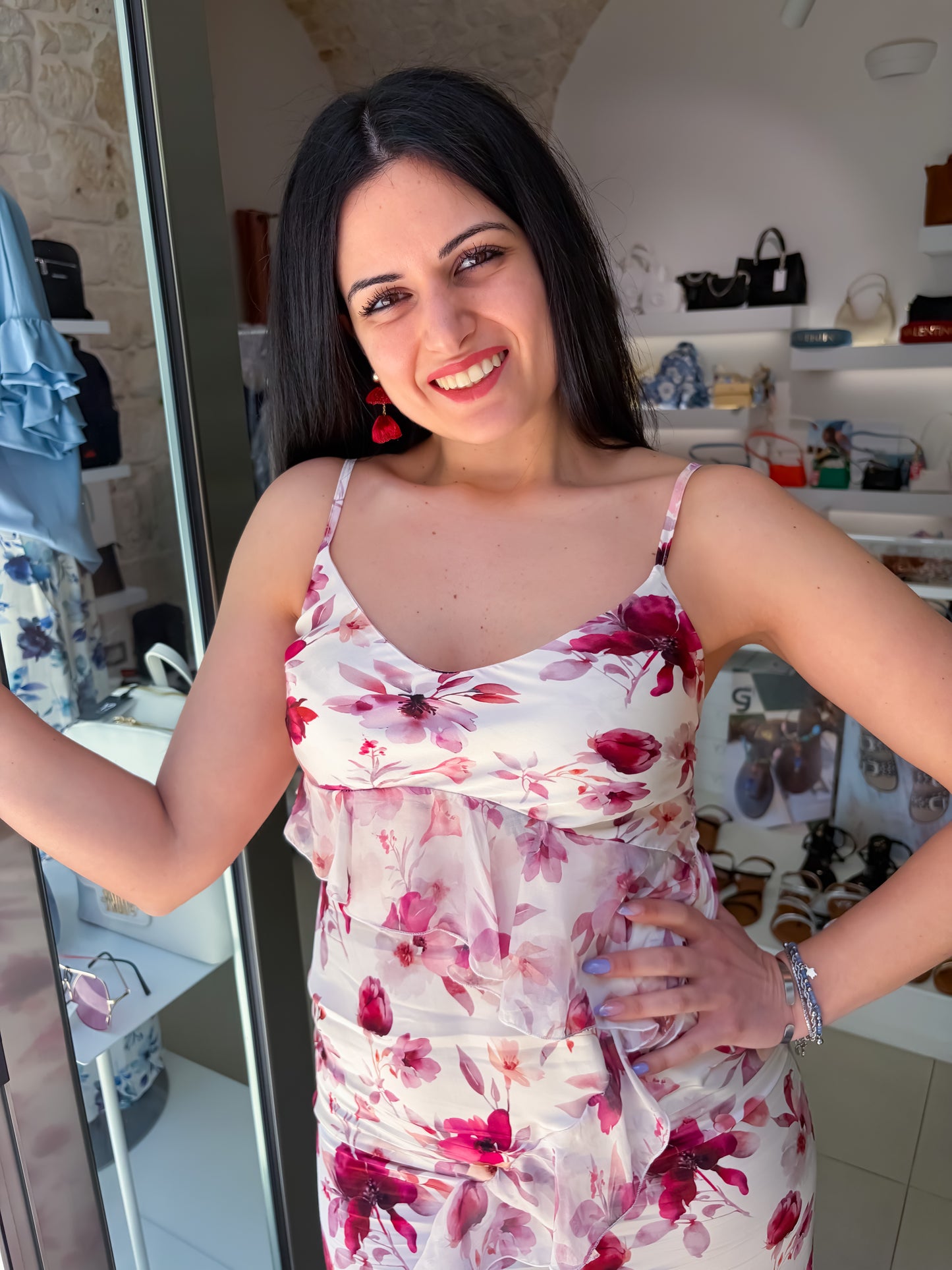 Abito lungo fiori