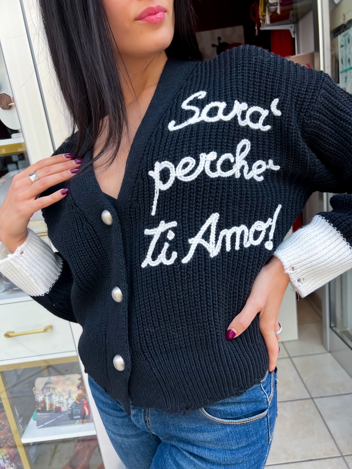 Cardigan Sarà Perché Ti Amo