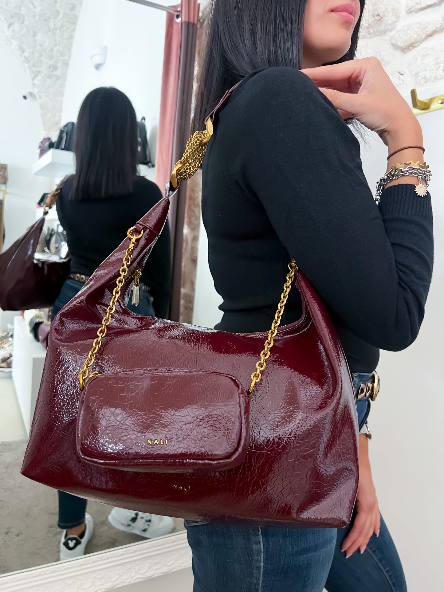 Borsa vernice Nalì