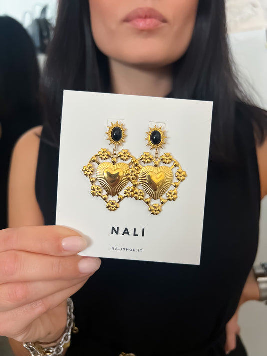 Orecchini cuore sacro Nalì