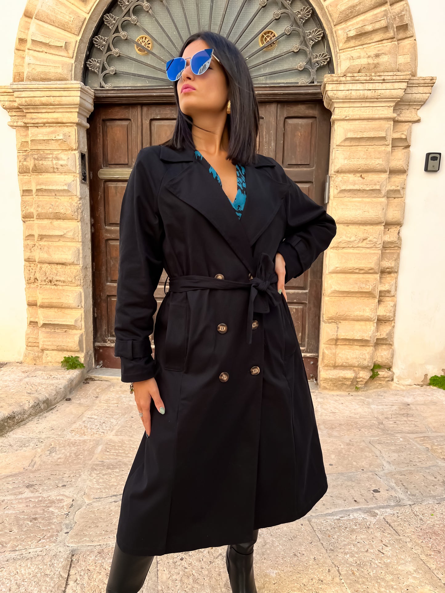 Cappotto trench lungo