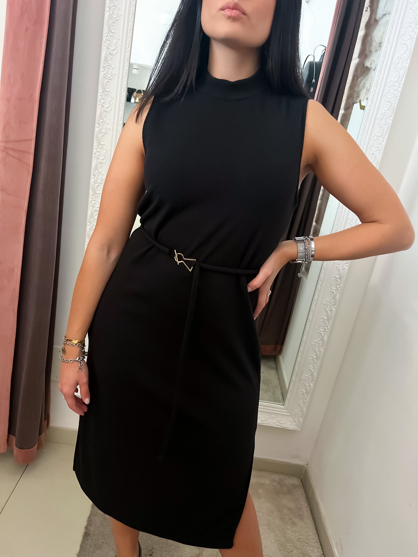 Abito longuette in maglia