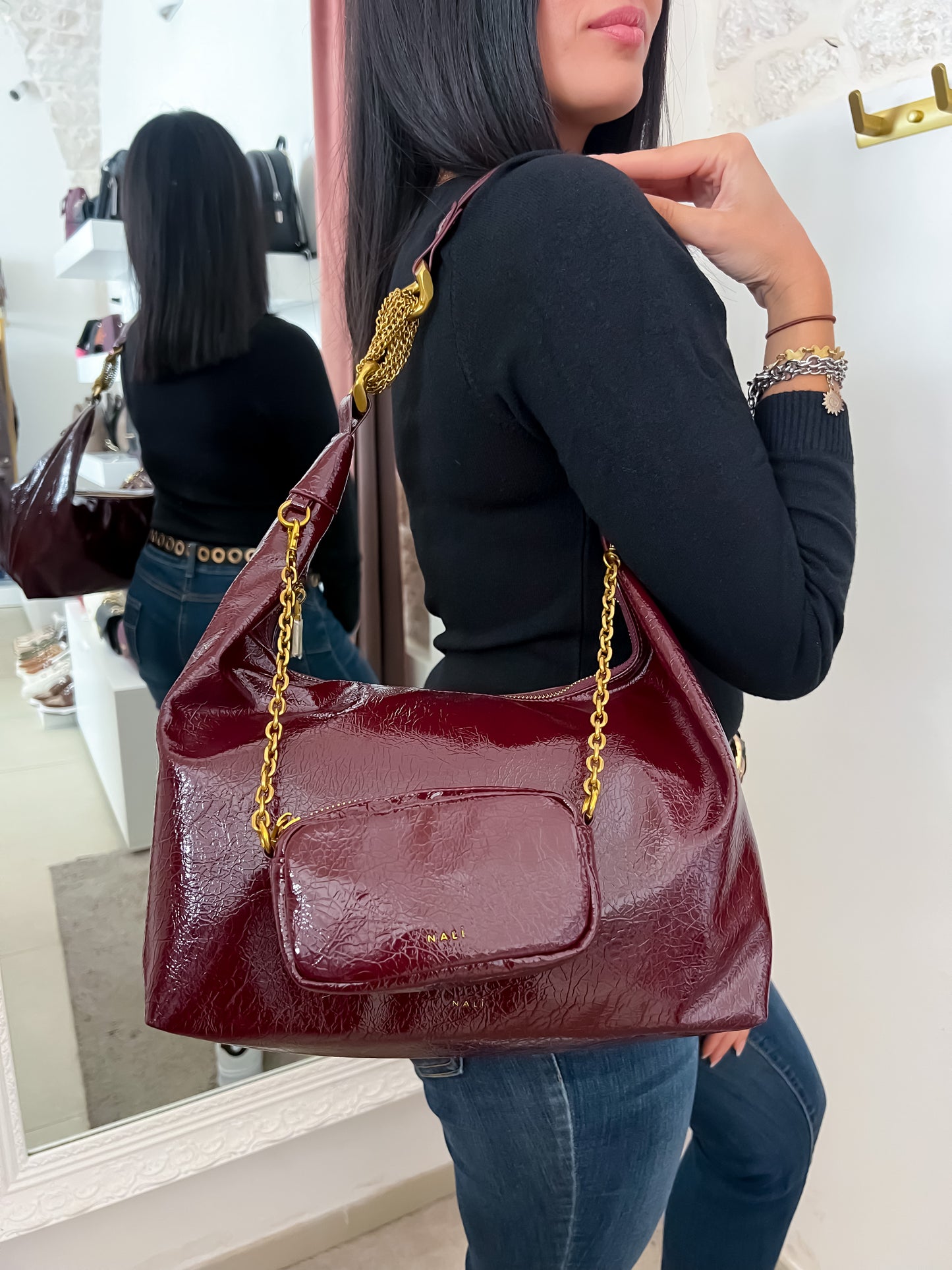 Borsa vernice Nalì