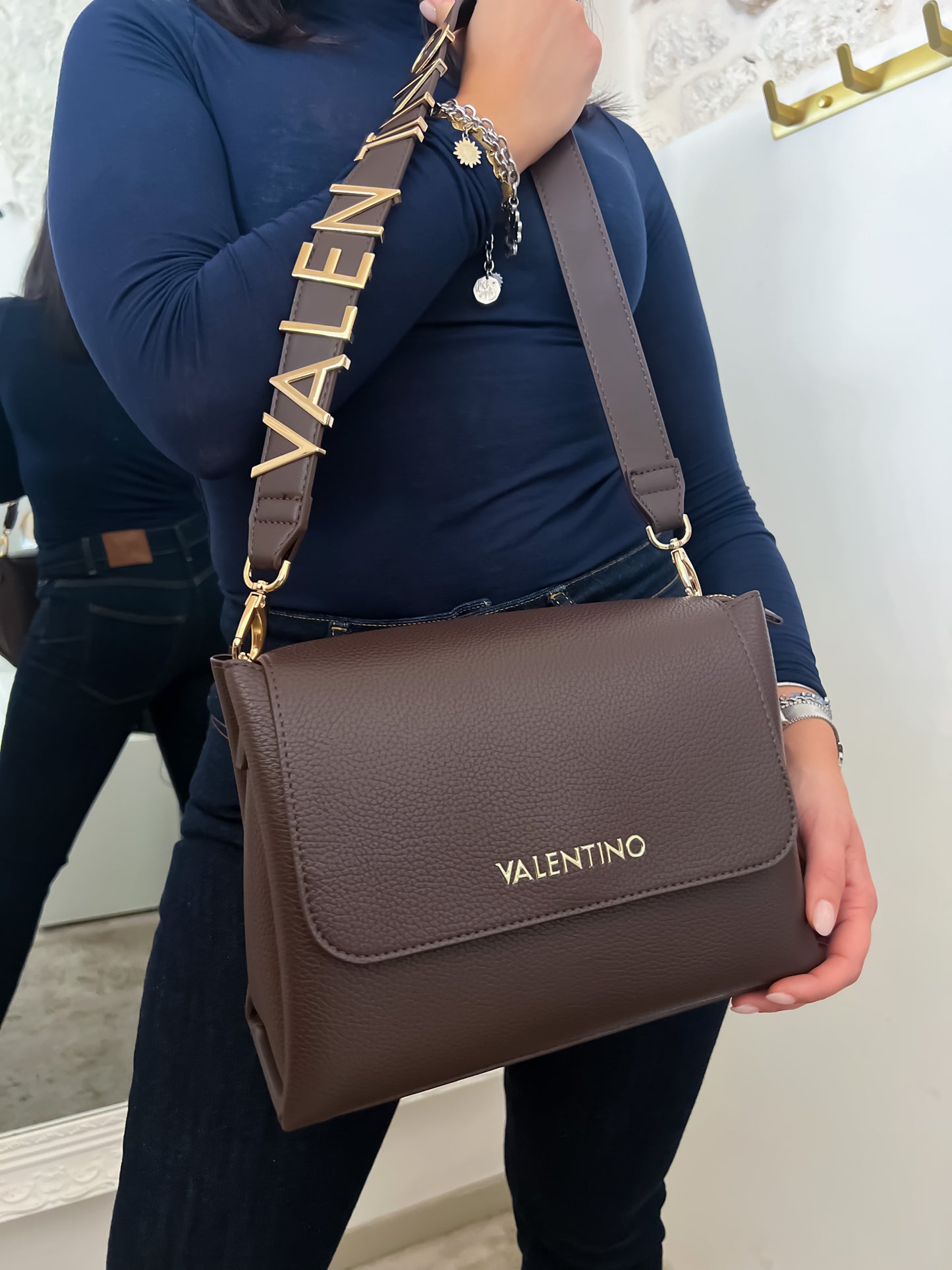 Borsa logo VALENTINO
