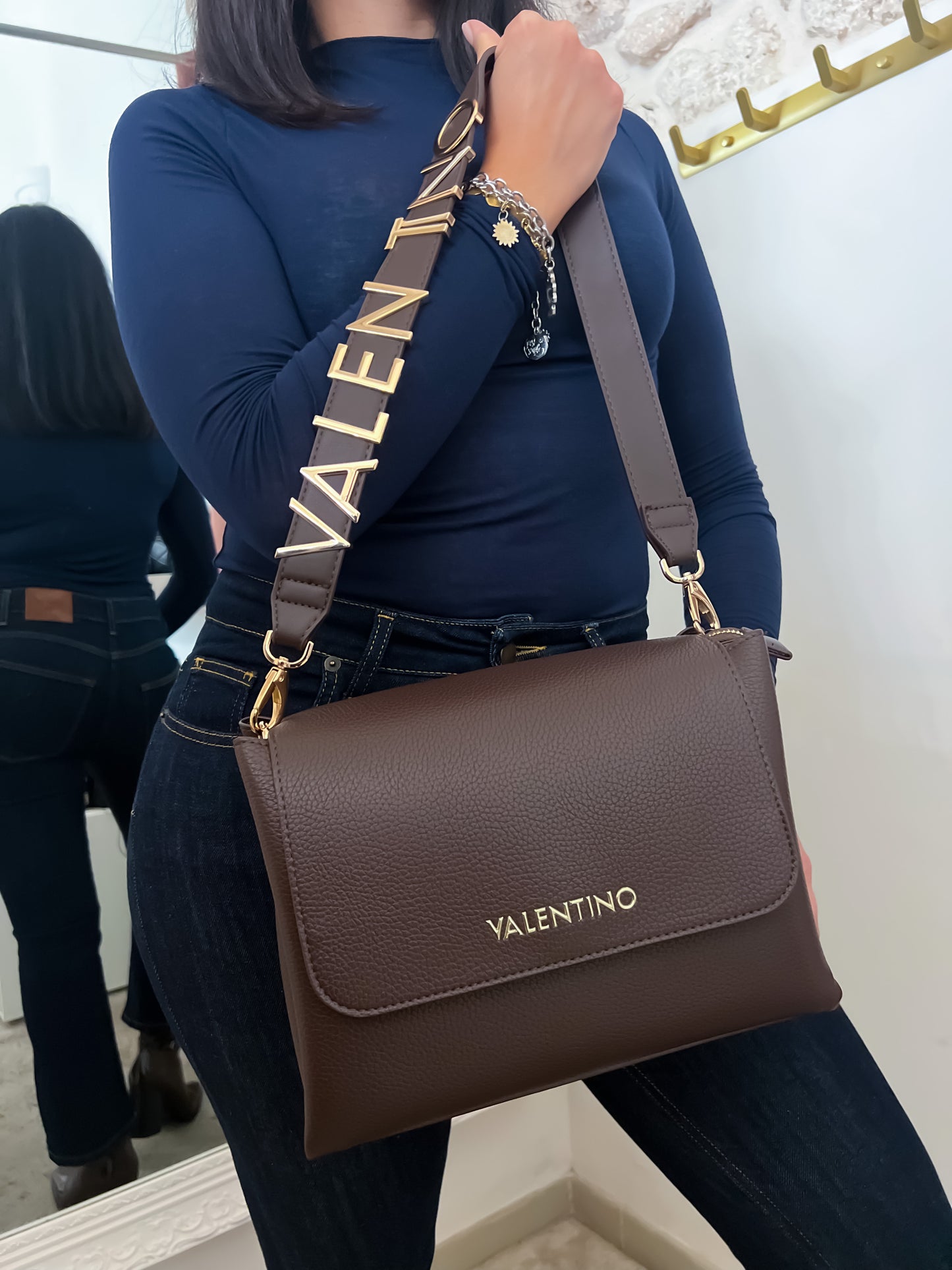 Borsa logo VALENTINO