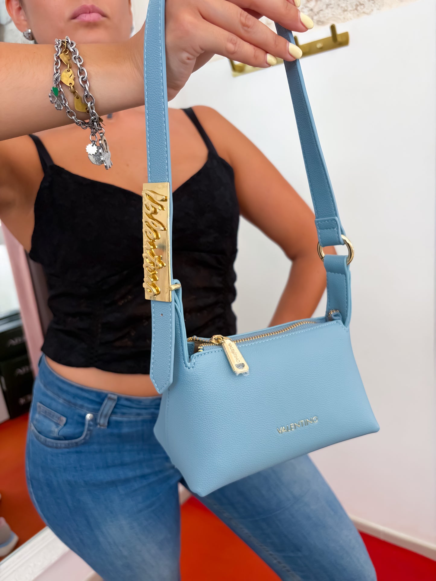 Borsetta logo VALENTINO