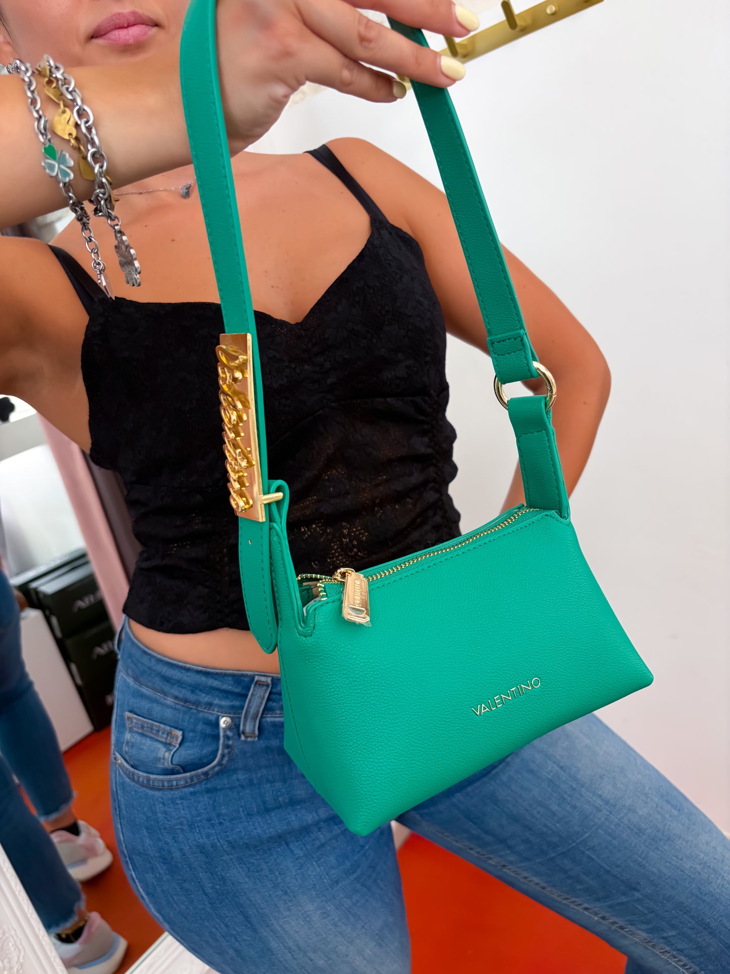 Borsetta logo VALENTINO
