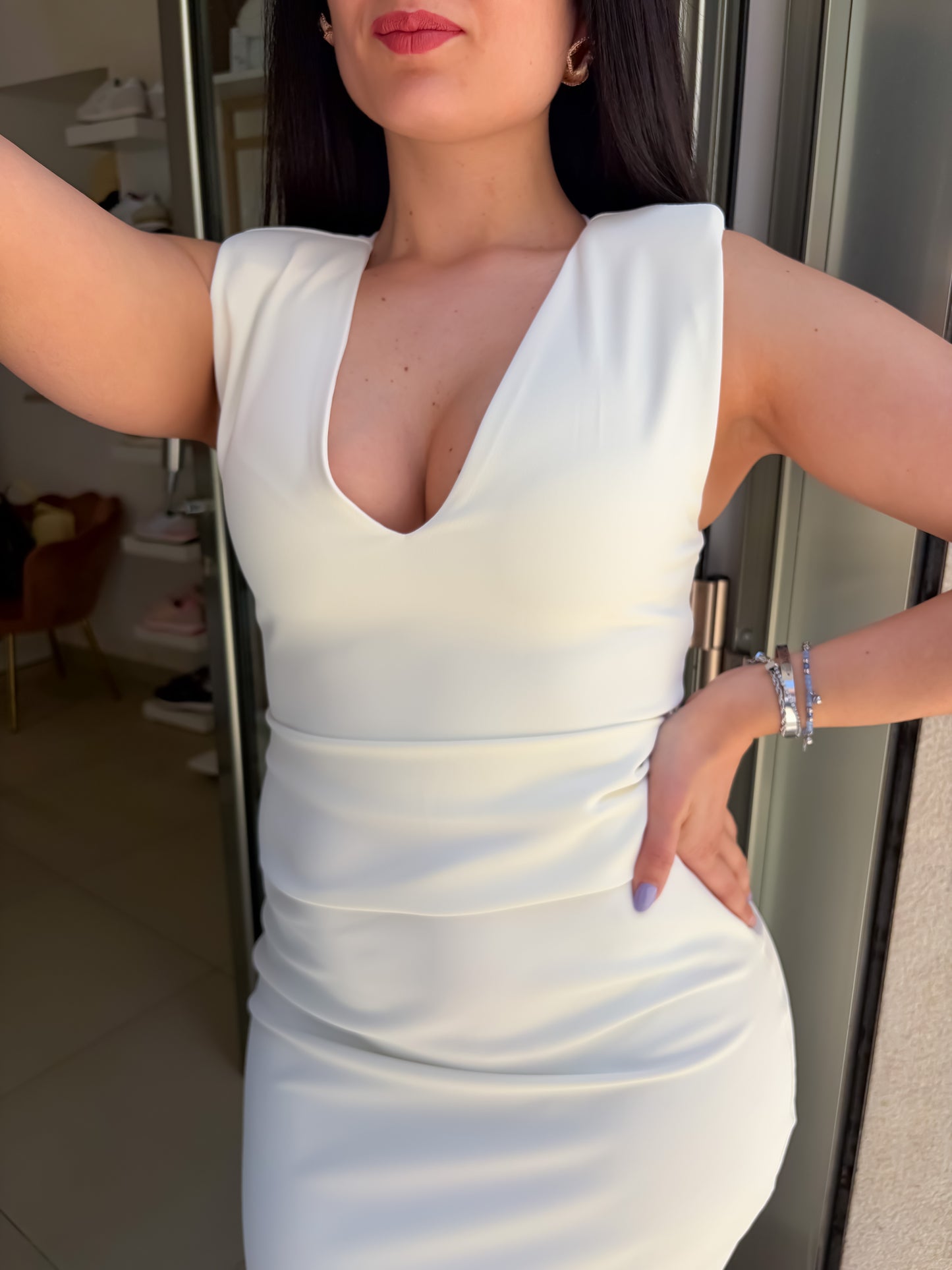 Abito bianco lungo