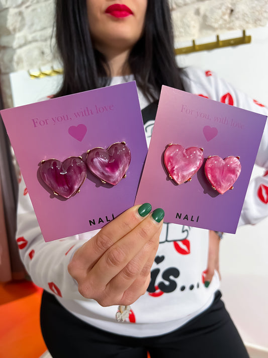 Orecchini clip cuore