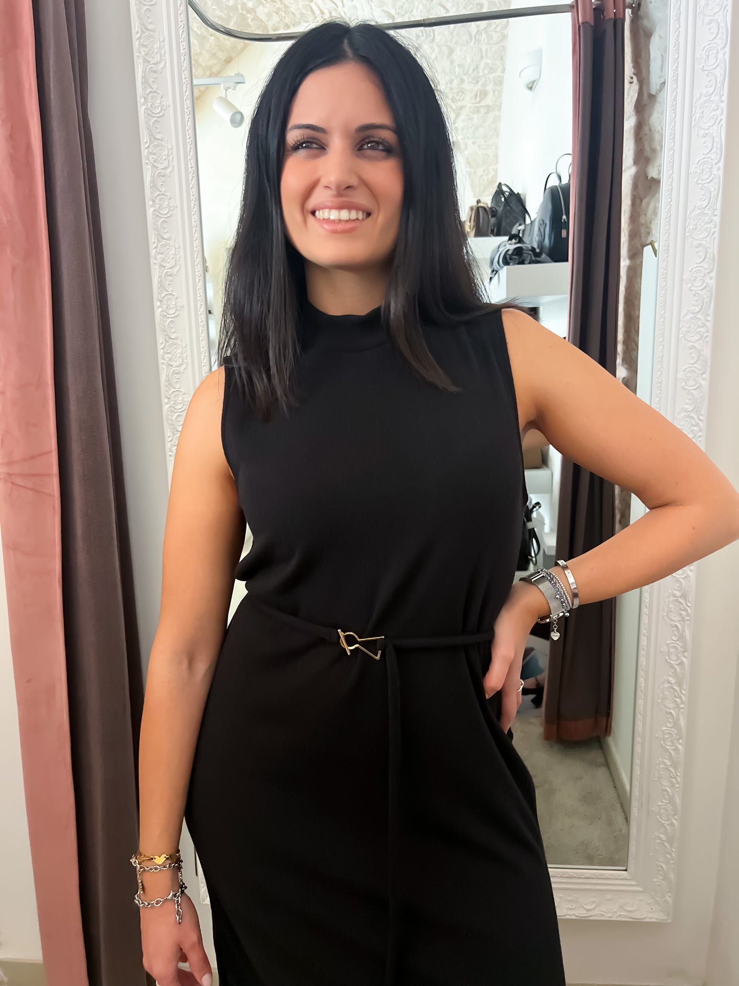 Abito longuette in maglia