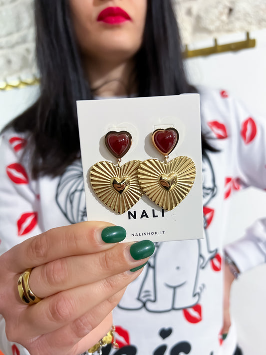 Orecchini cuore sacro