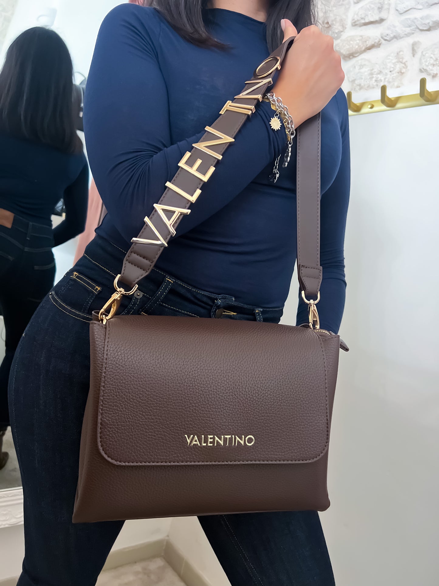 Borsa logo VALENTINO
