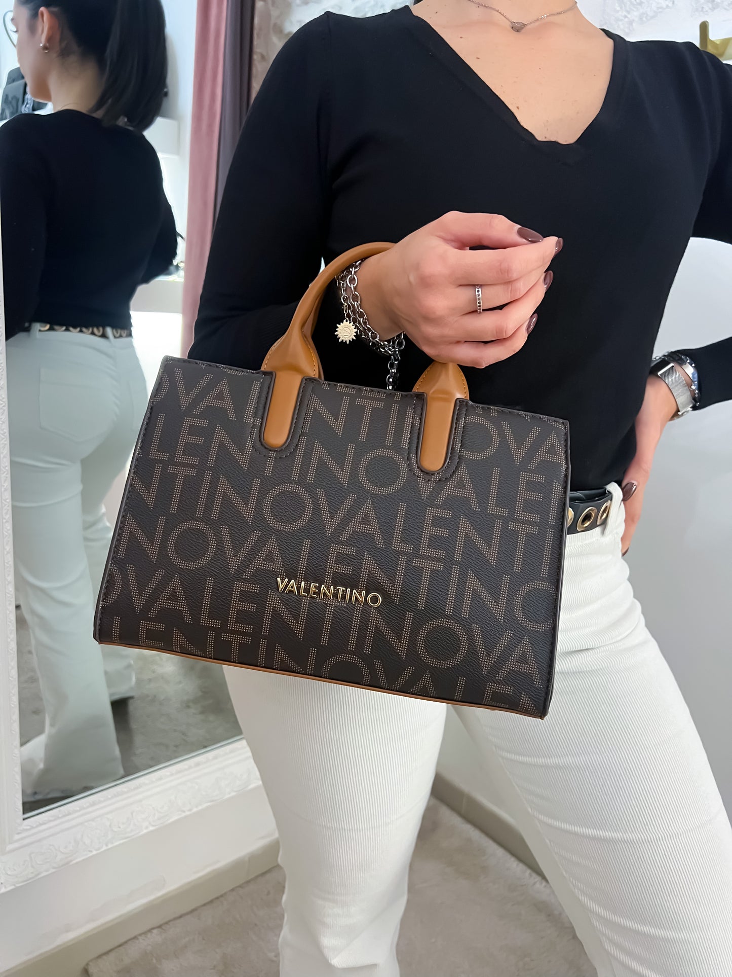 Borsa logo VALENTINO