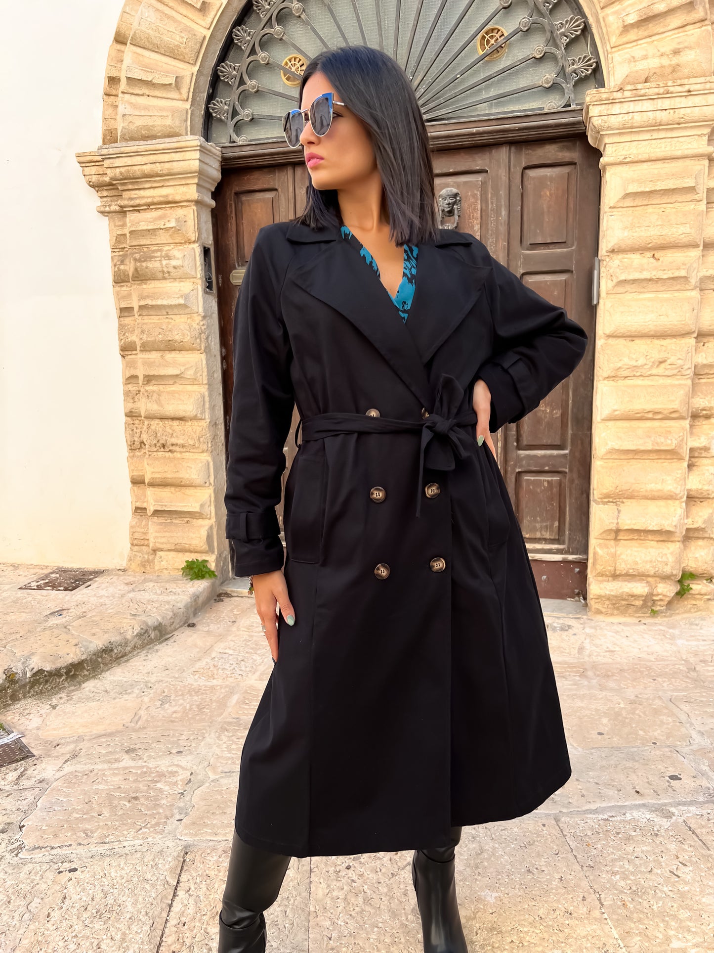 Cappotto trench lungo