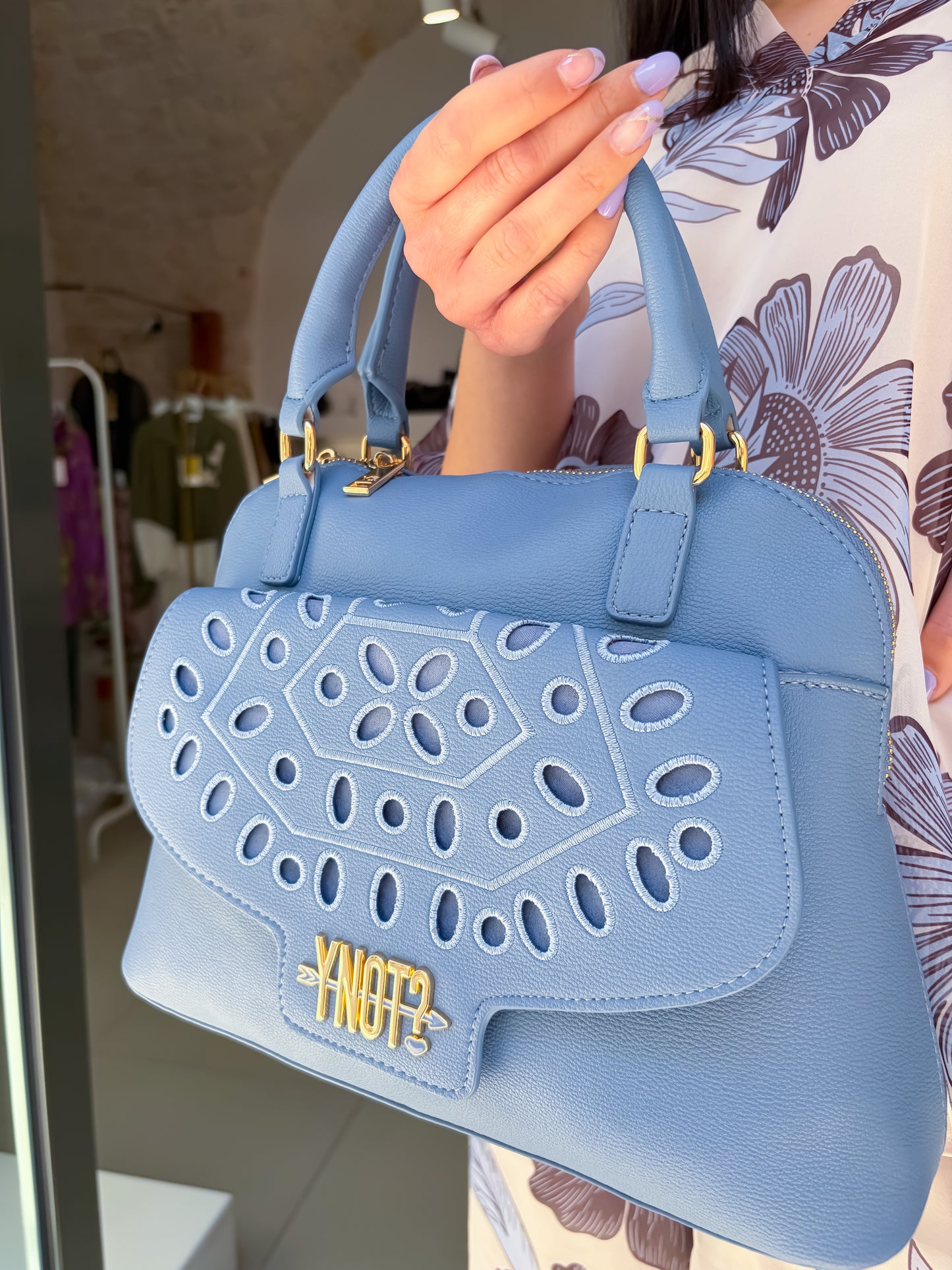 Borsa ricamo YNOT