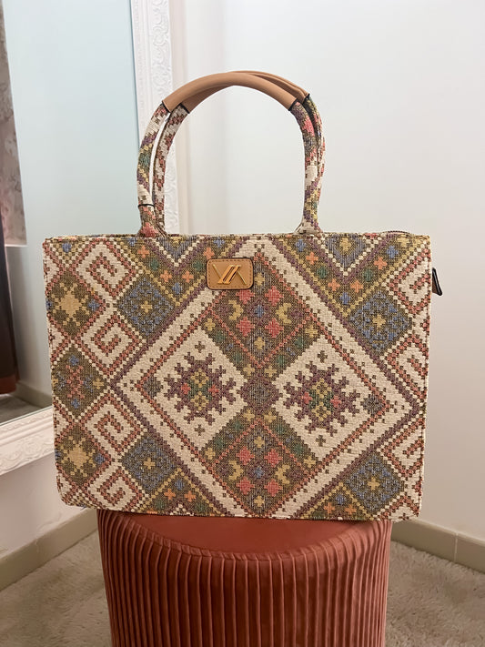 Borsa tessuto fantasia