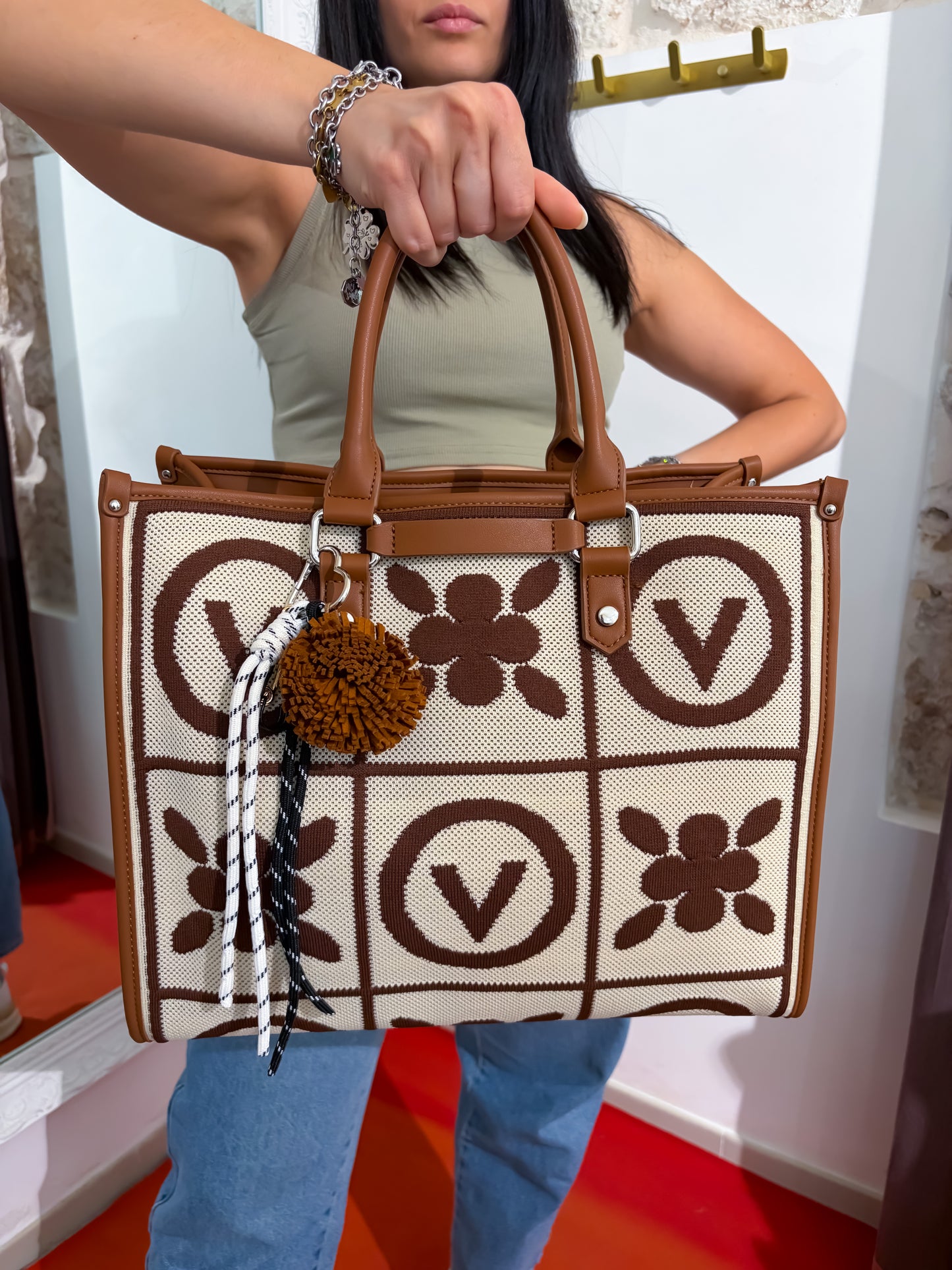 Borsa logo VALENTINO