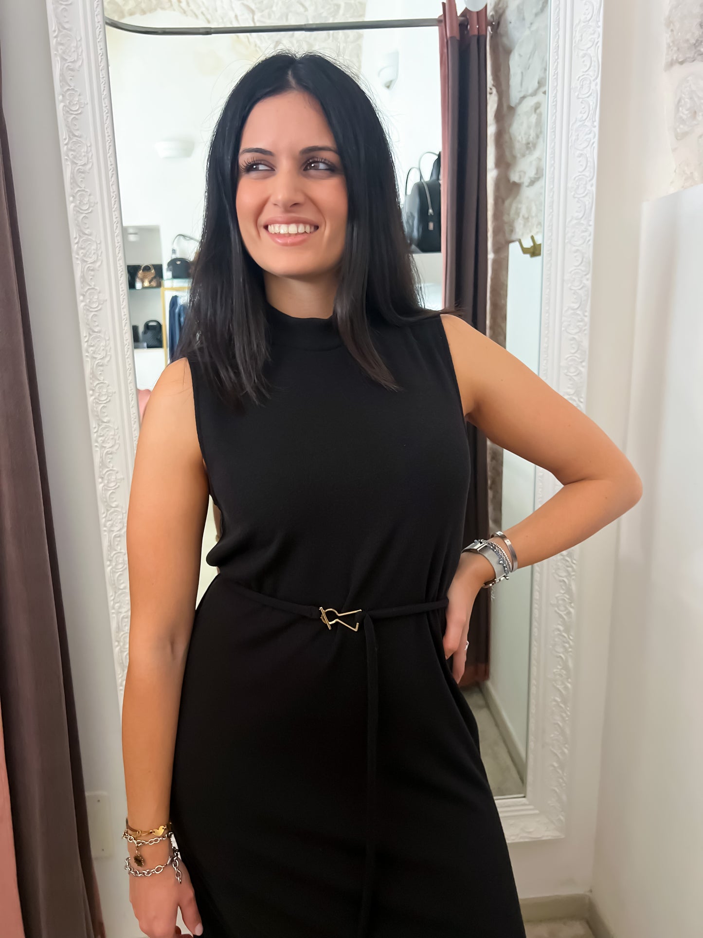 Abito longuette in maglia