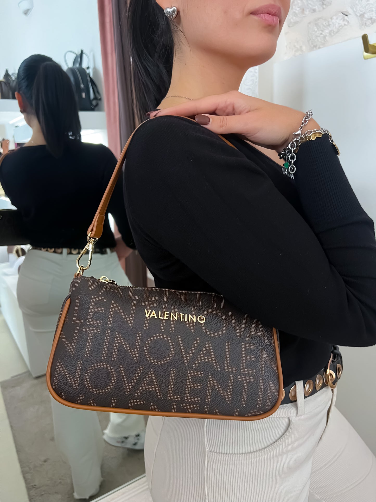 Borsetta logo VALENTINO