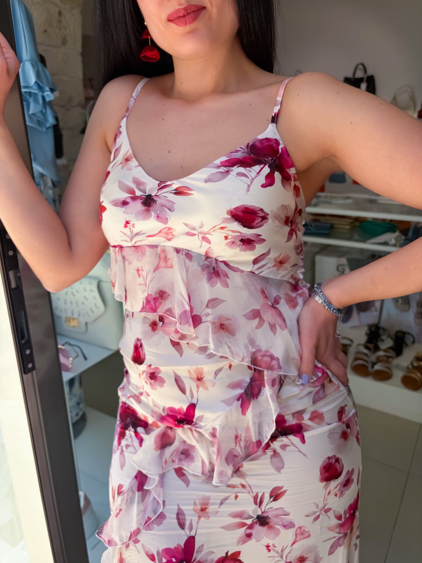 Abito lungo fiori