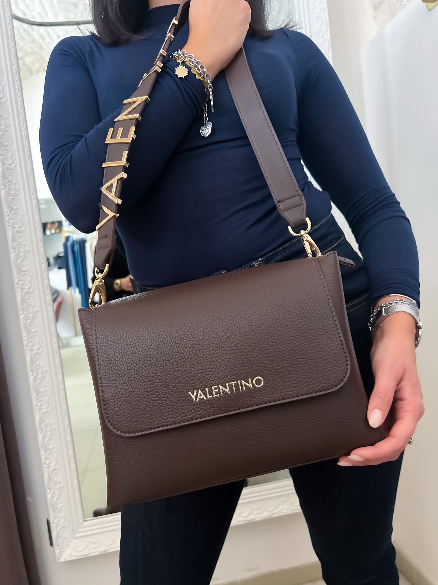 Borsa logo VALENTINO