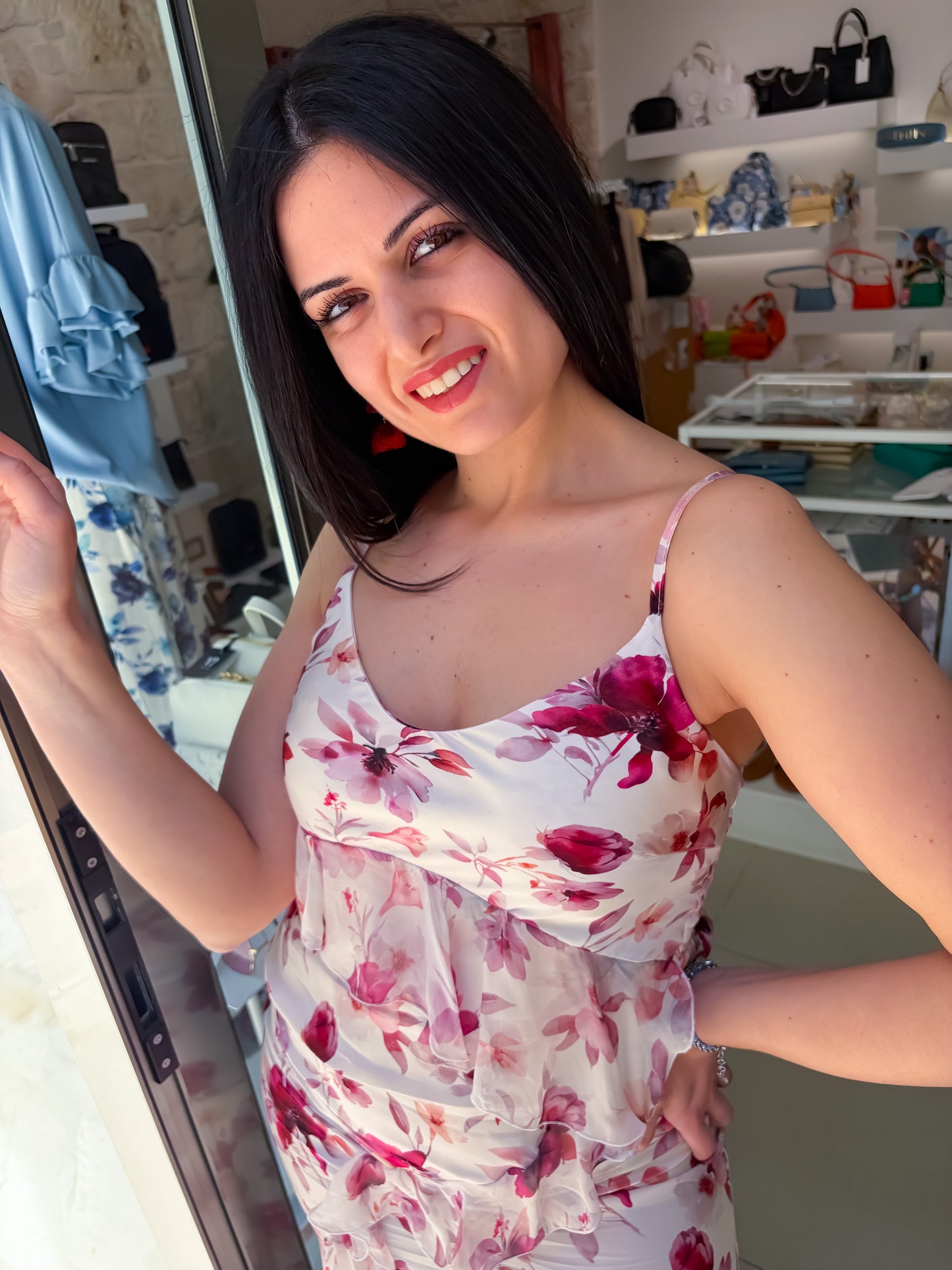 Abito lungo fiori