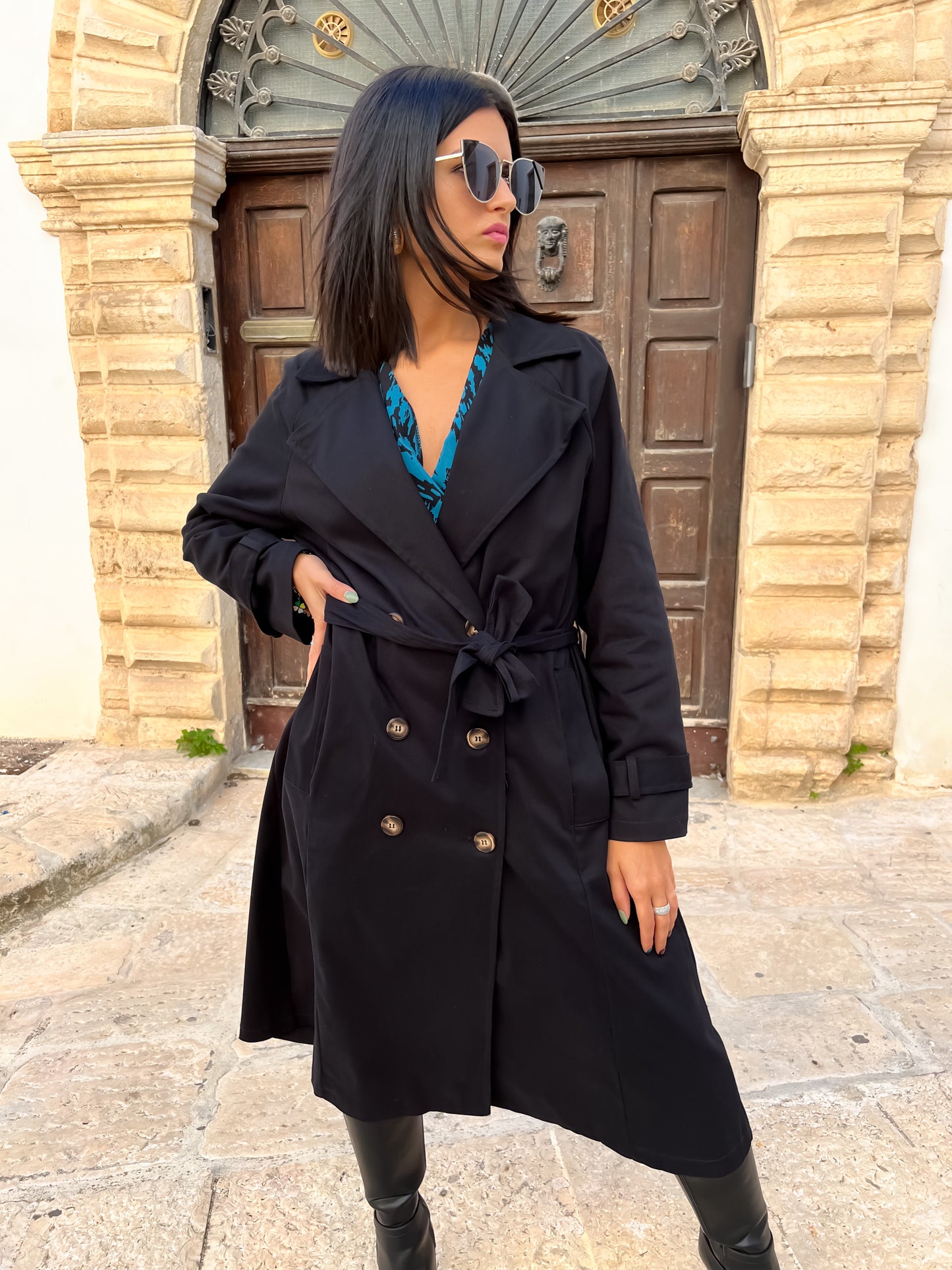 Cappotto trench lungo