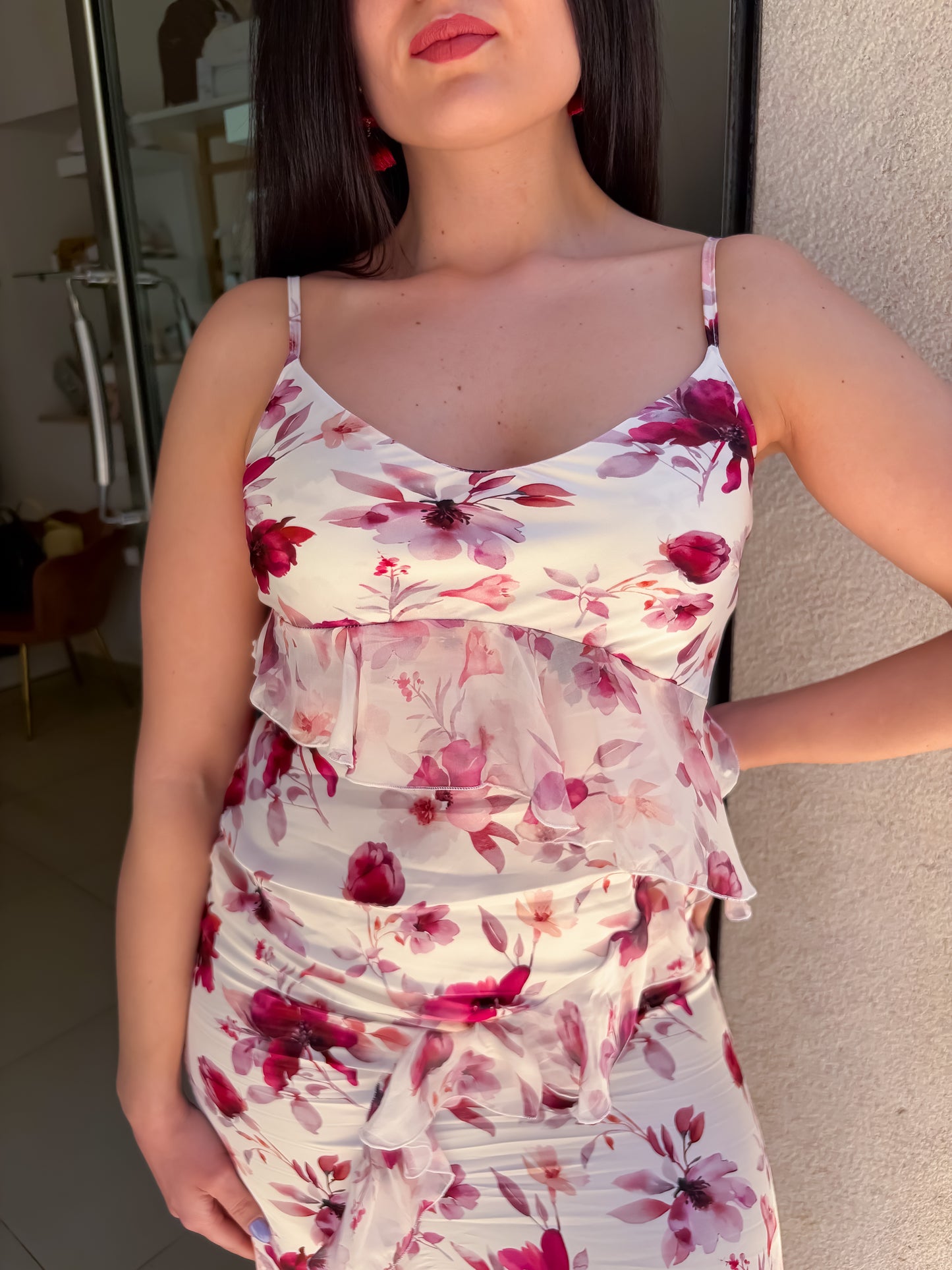 Abito lungo fiori